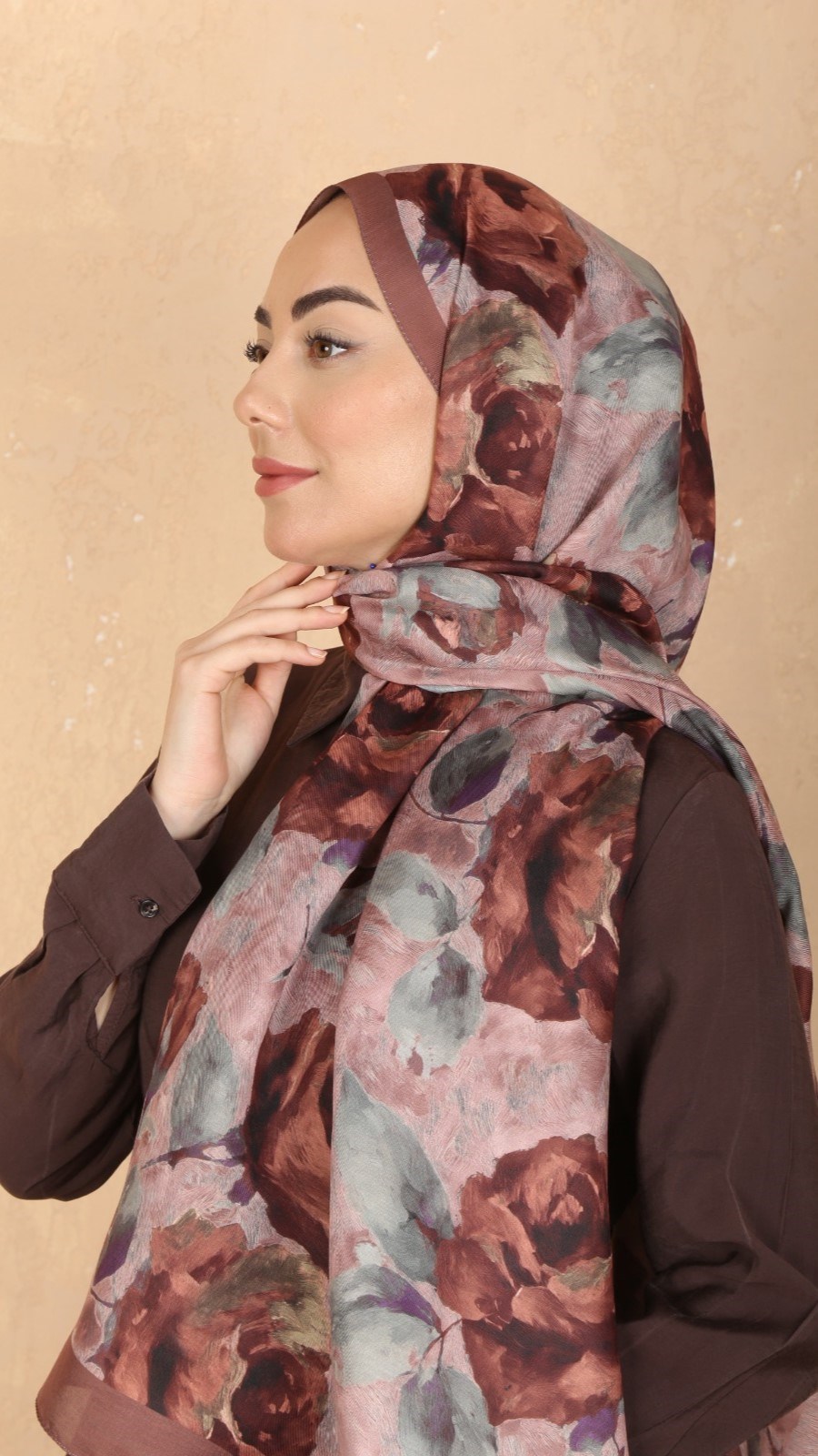 Locella Koza Pamuk Şal Rose