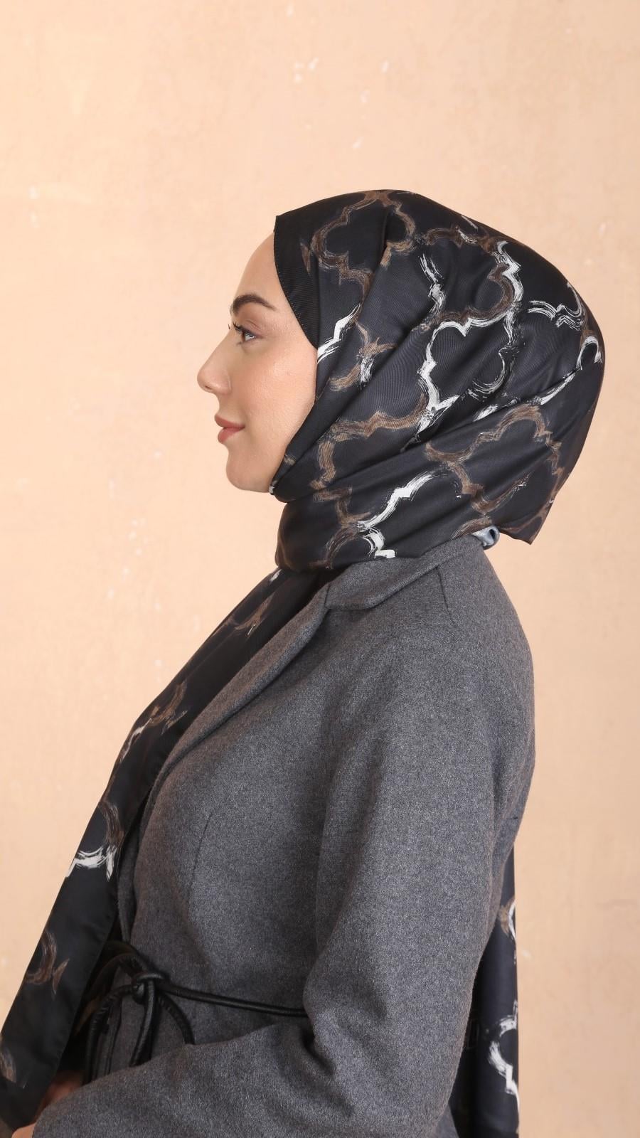 Locella Koza Pamuk Şal Siyah