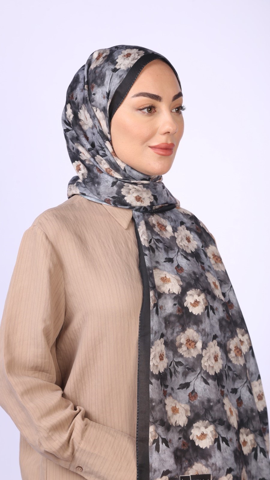 Locella Koza Pamuk Şal Siyah