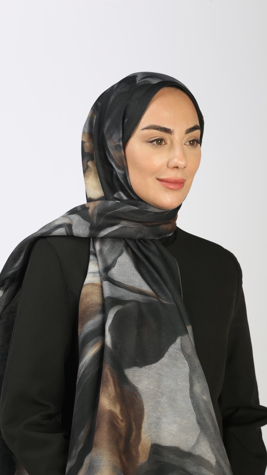 Locella Koza Pamuk Şal Siyah