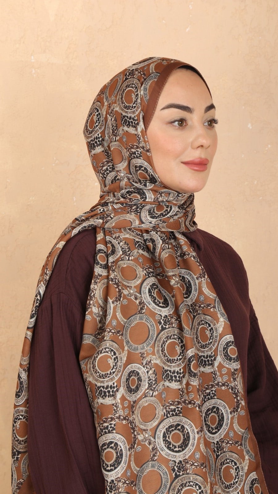 Locella Koza Pamuk Şal Taba