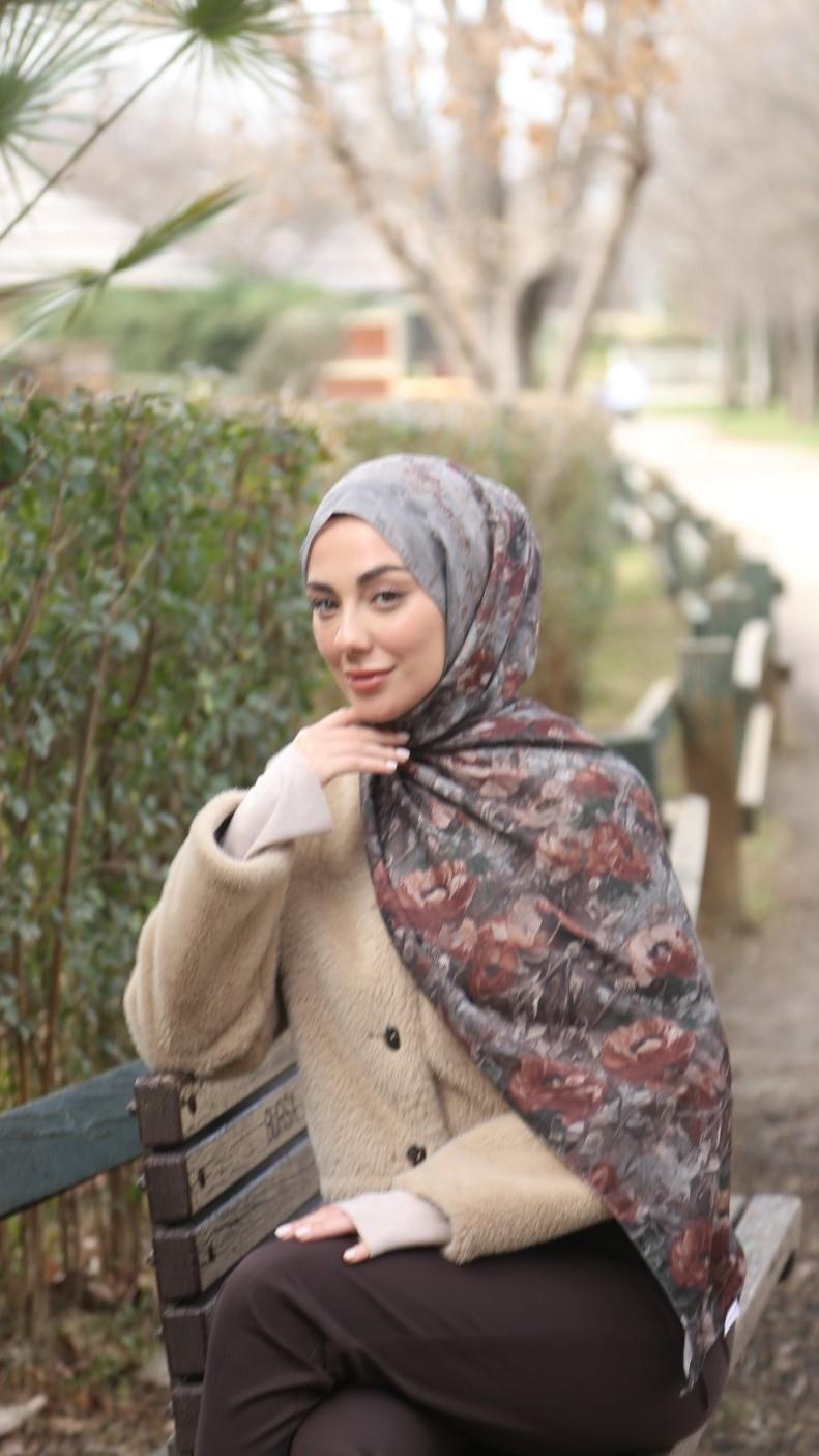 Locella Koza Pamuk Şal Vizon