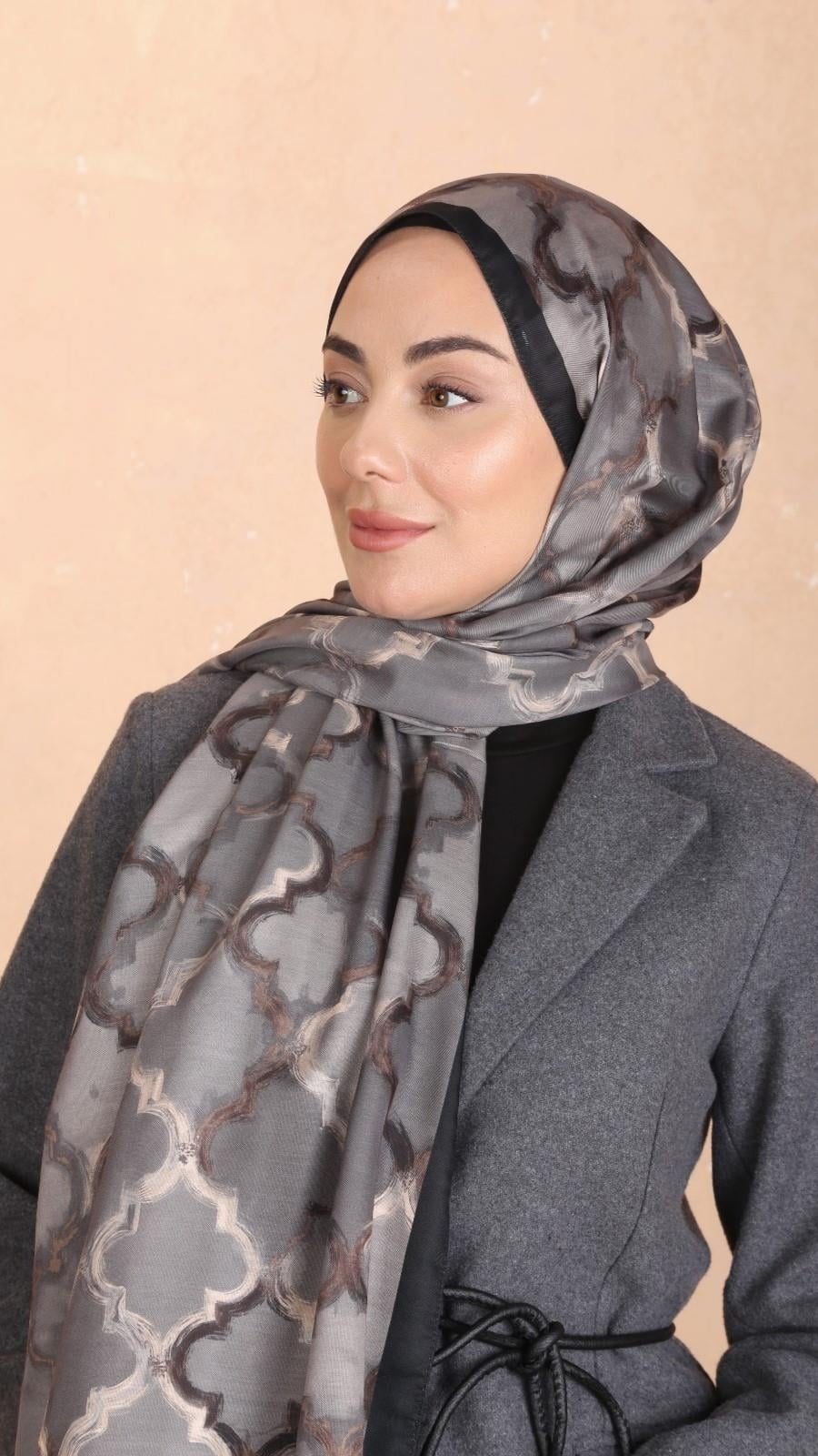 Locella Koza Pamuk Şal Vizon
