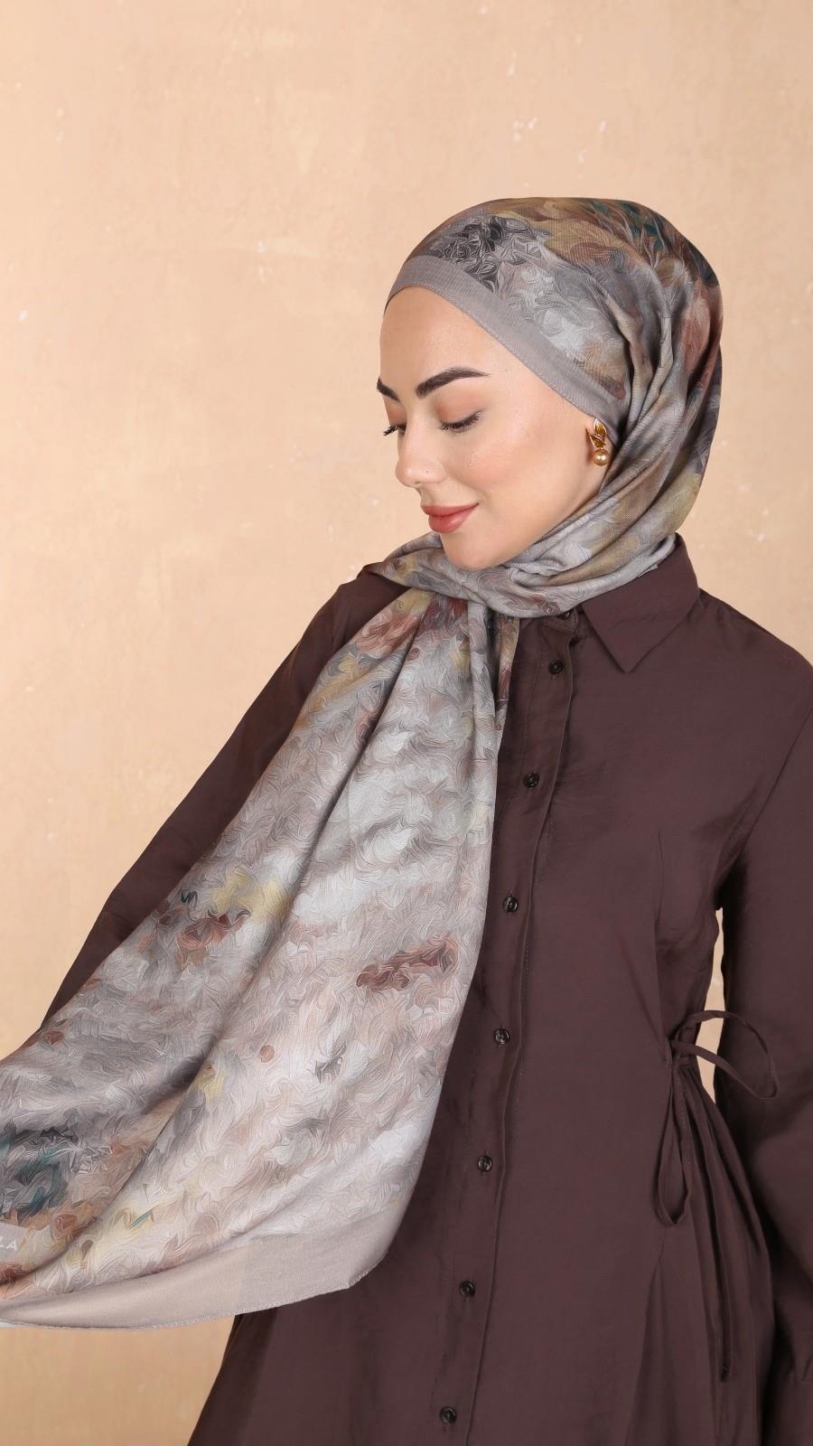 Locella Koza Pamuk Şal Vizon