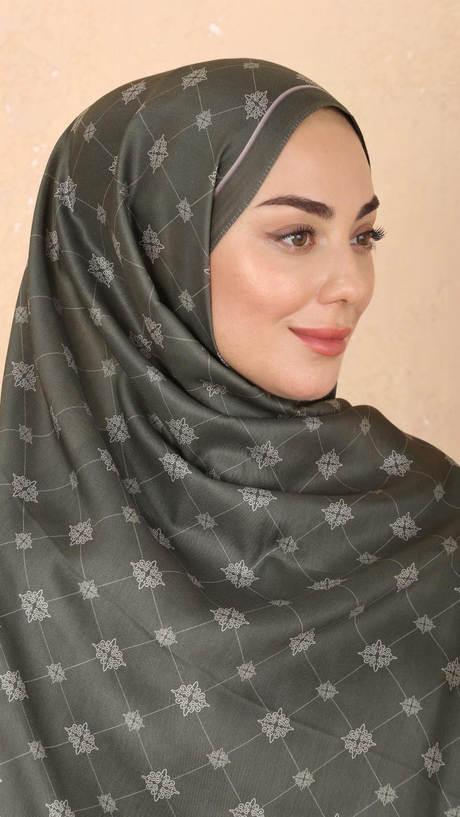 Locella Koza Pamuk Şal-Yeşil-8