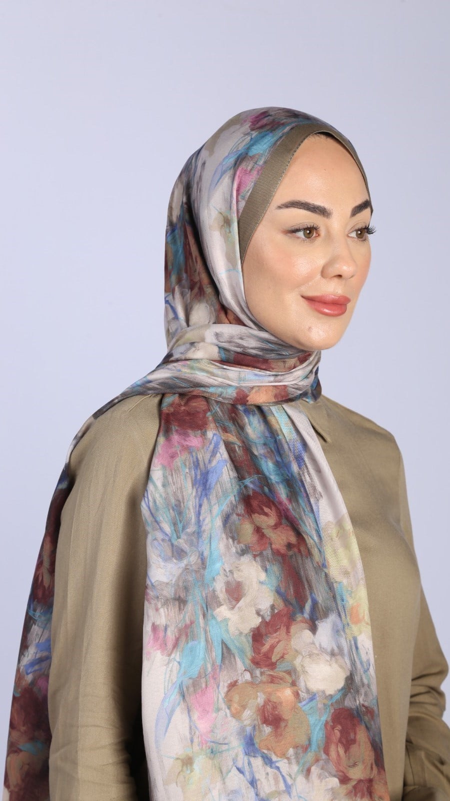 Locella Koza Pamuk Şal Yeşil