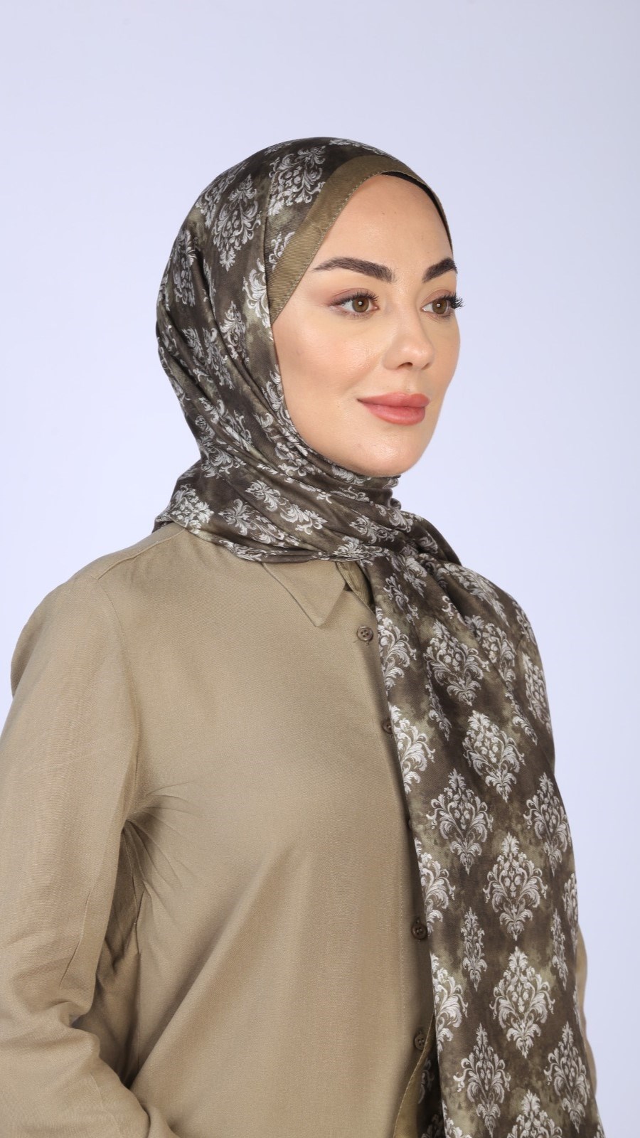 Locella Koza Pamuk Şal Yeşil