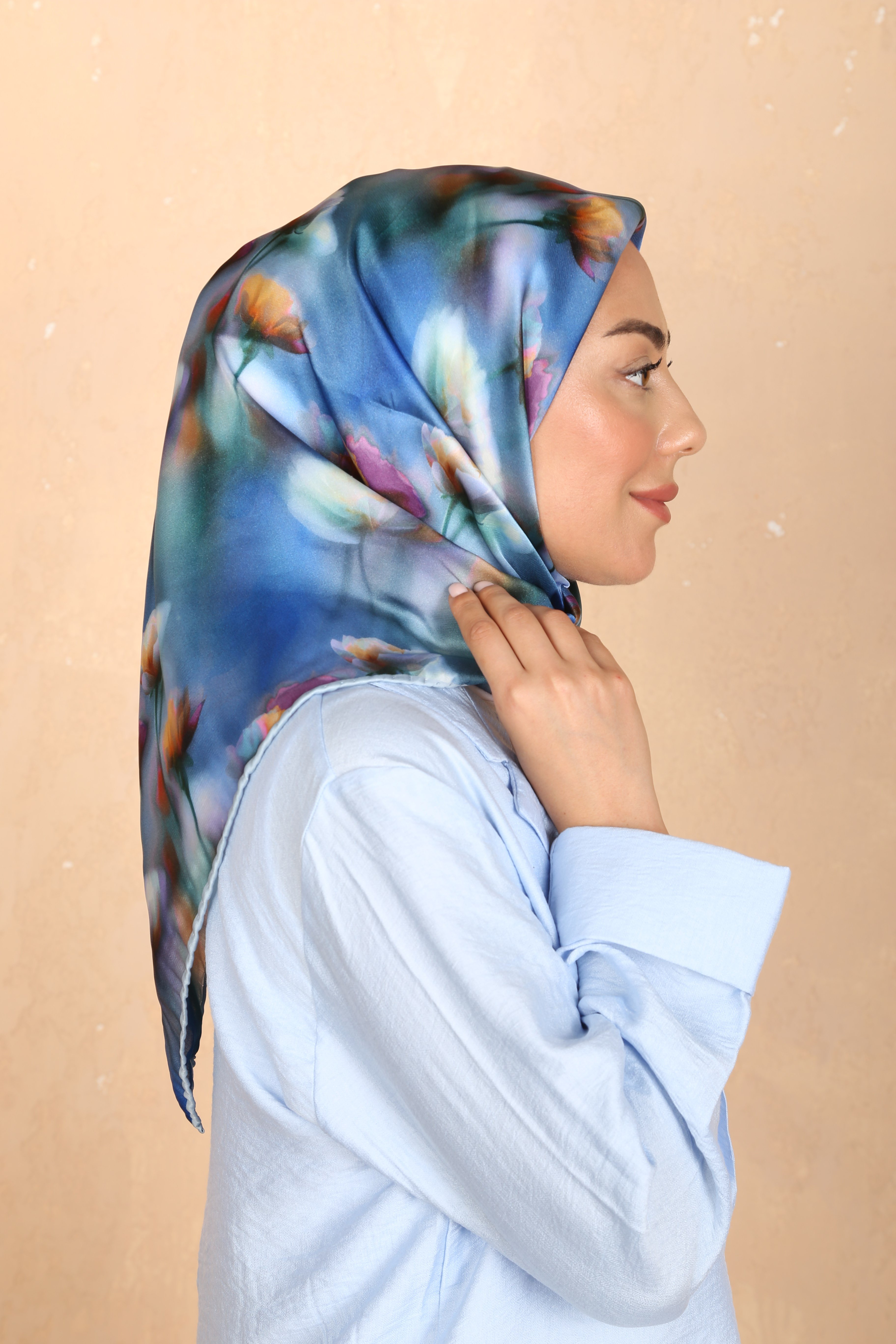 Locella Kristal Eşarp -Mavi