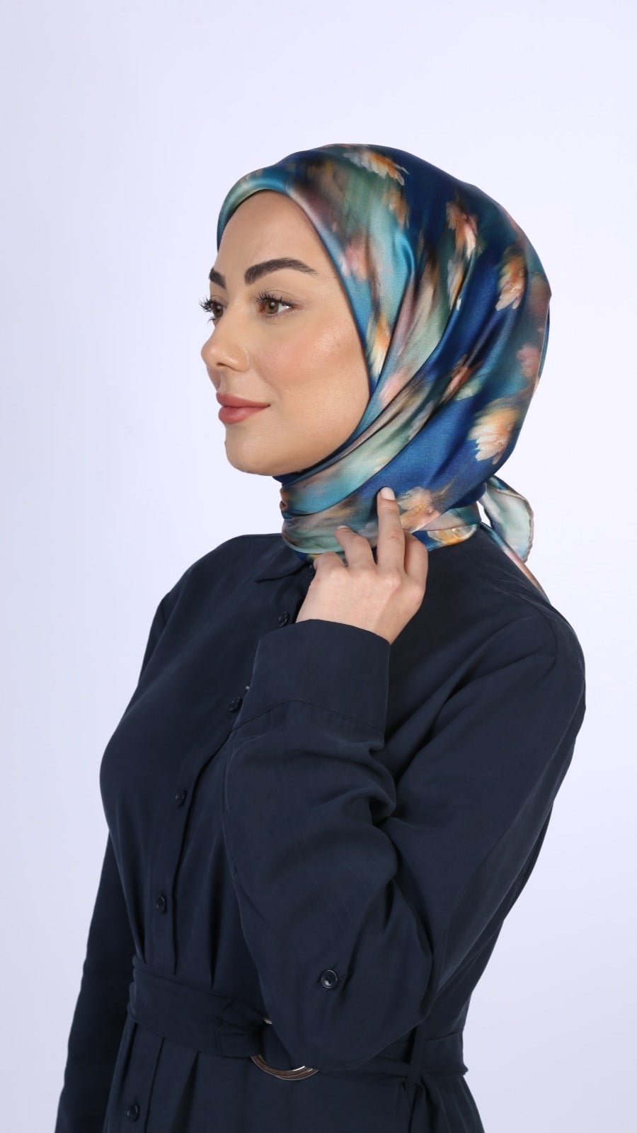 Locella Kristal Eşarp Mavi