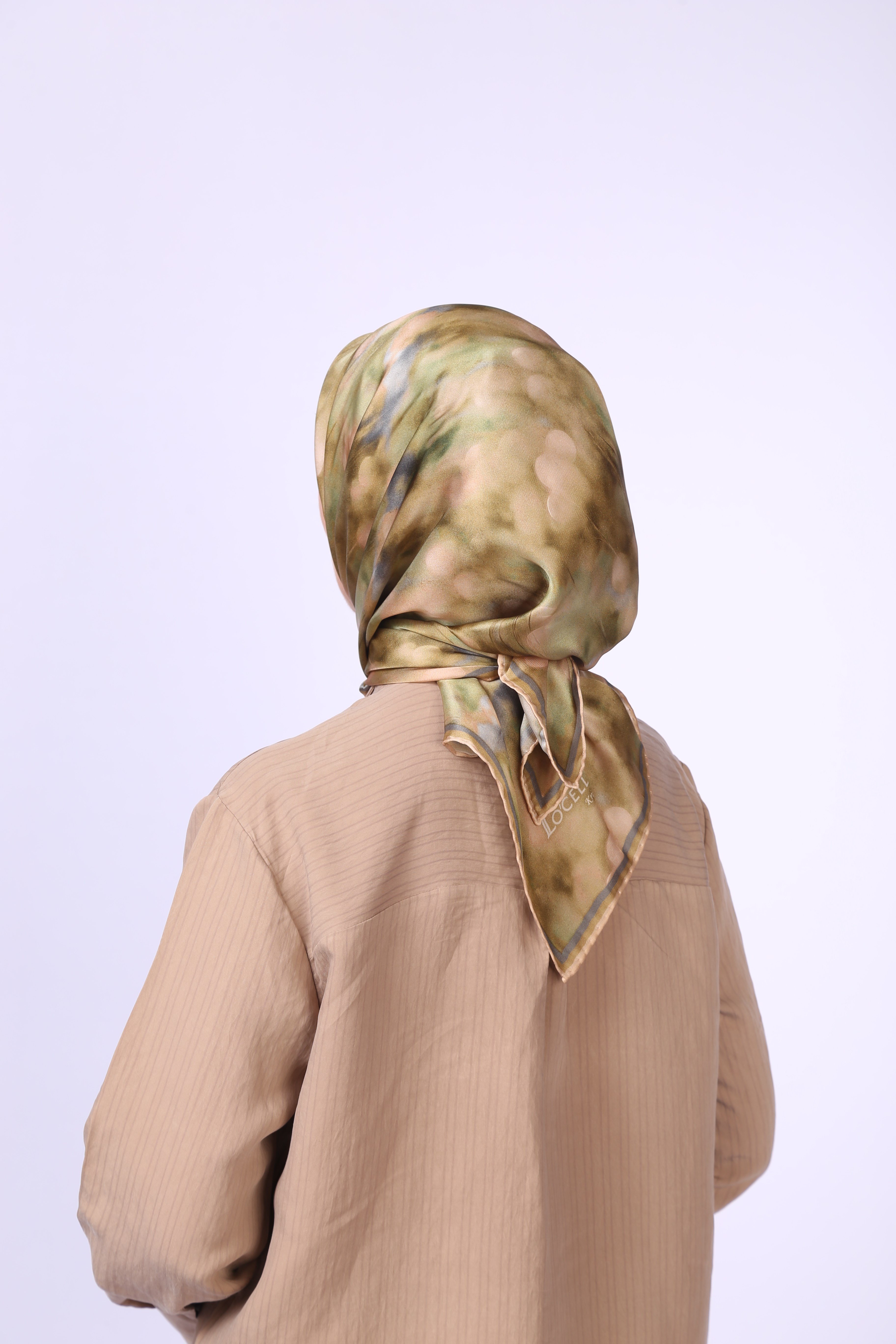 Locella Kristal Eşarp Zeytin Yeşili