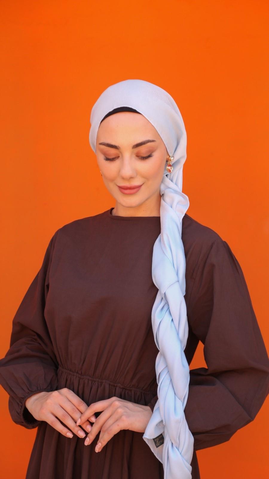 Locella Luna Şal Açık Mavi-10