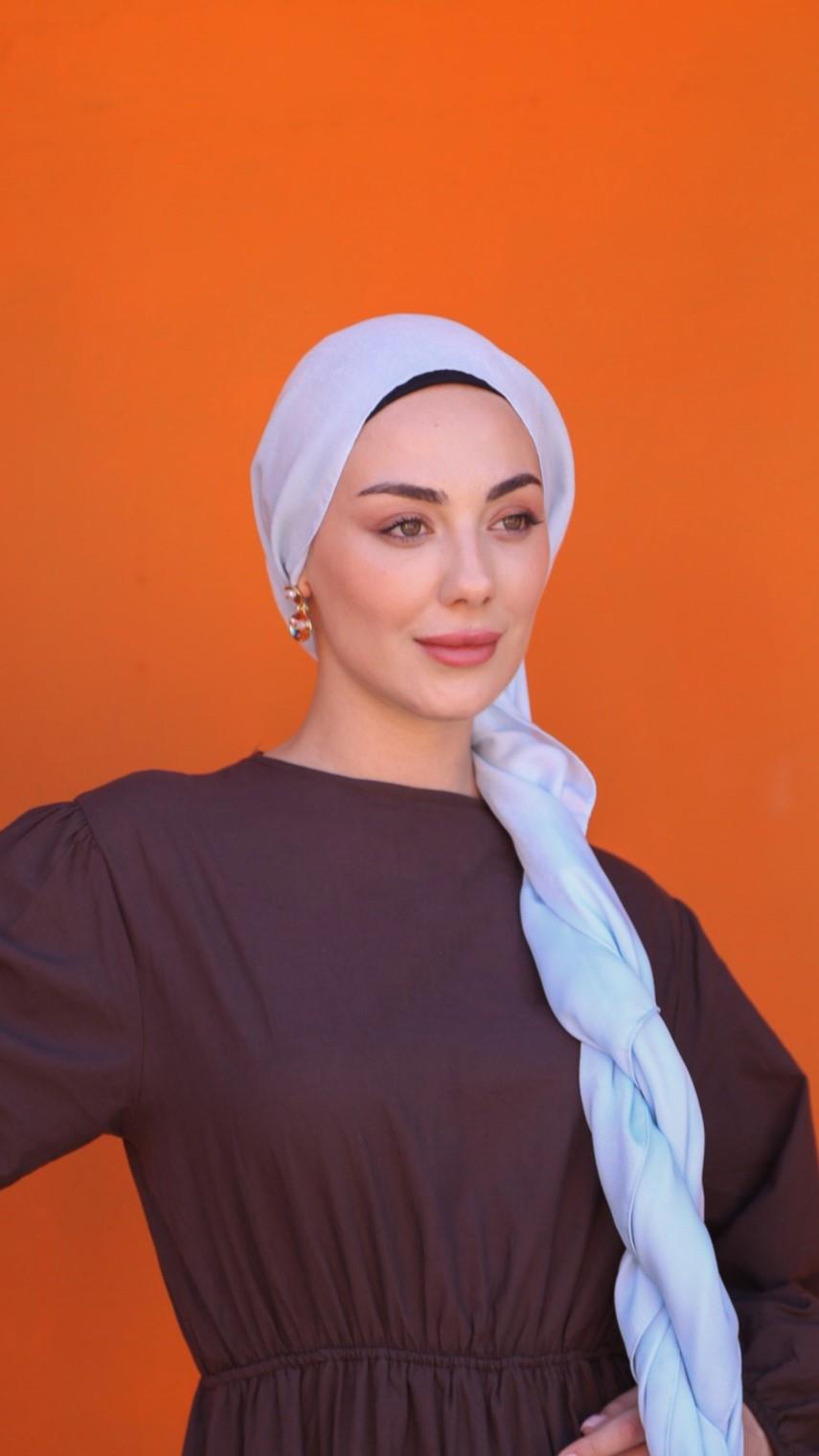 Locella Luna Şal Açık Mavi-10