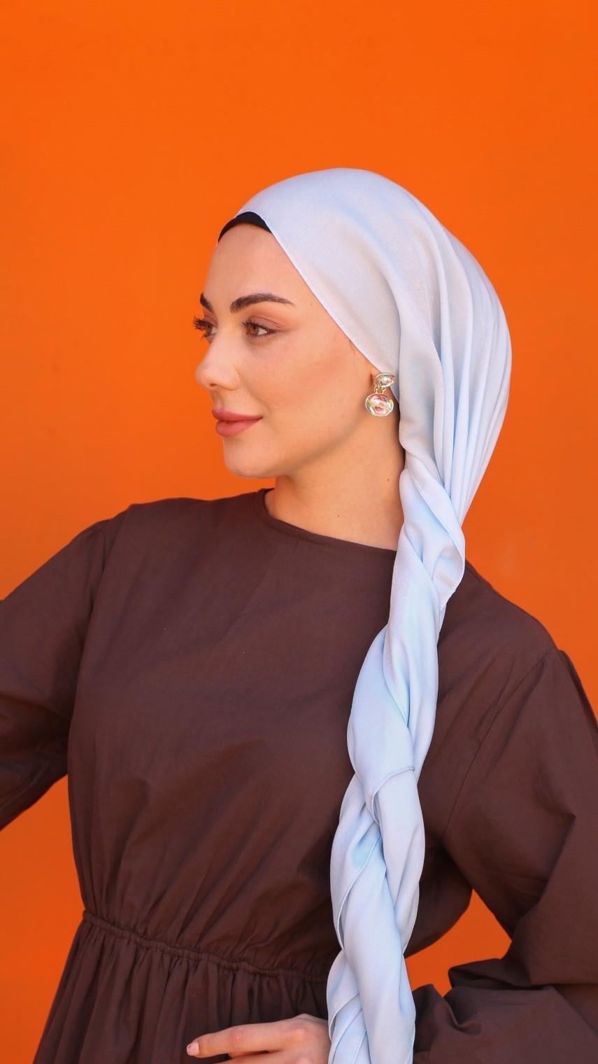 Locella Luna Şal Açık Mavi-10