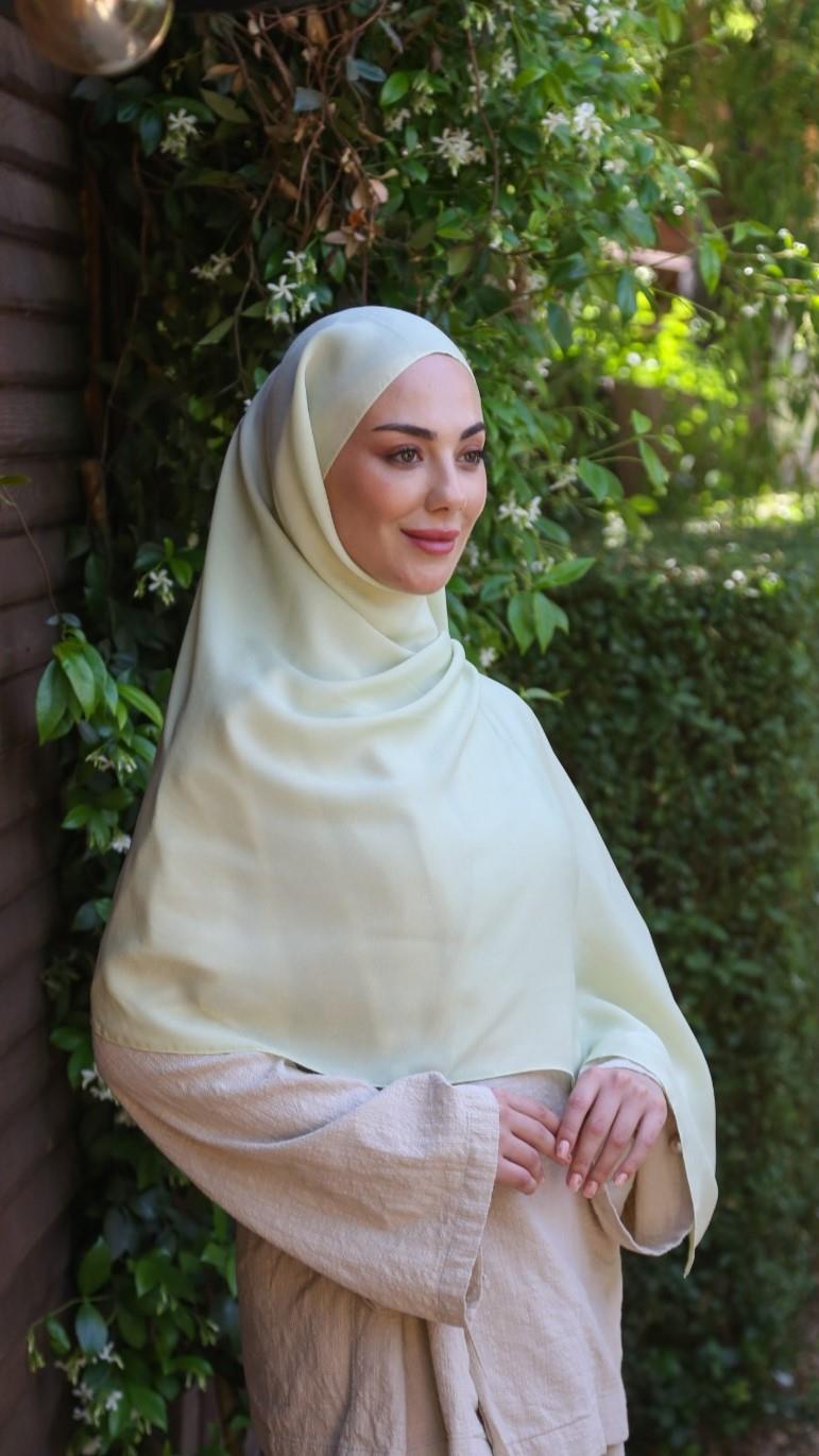 Locella Luna Şal Fıstık Yeşili-6