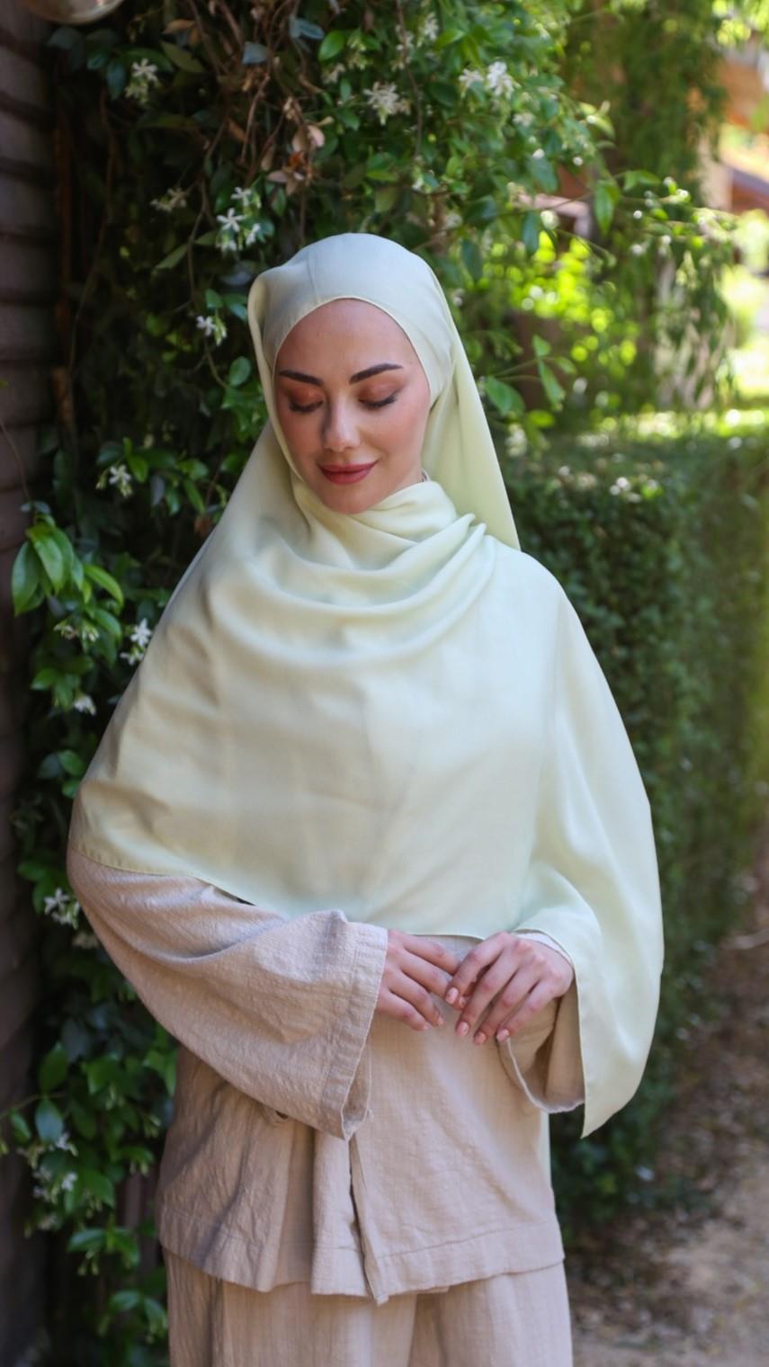 Locella Luna Şal Fıstık Yeşili-6