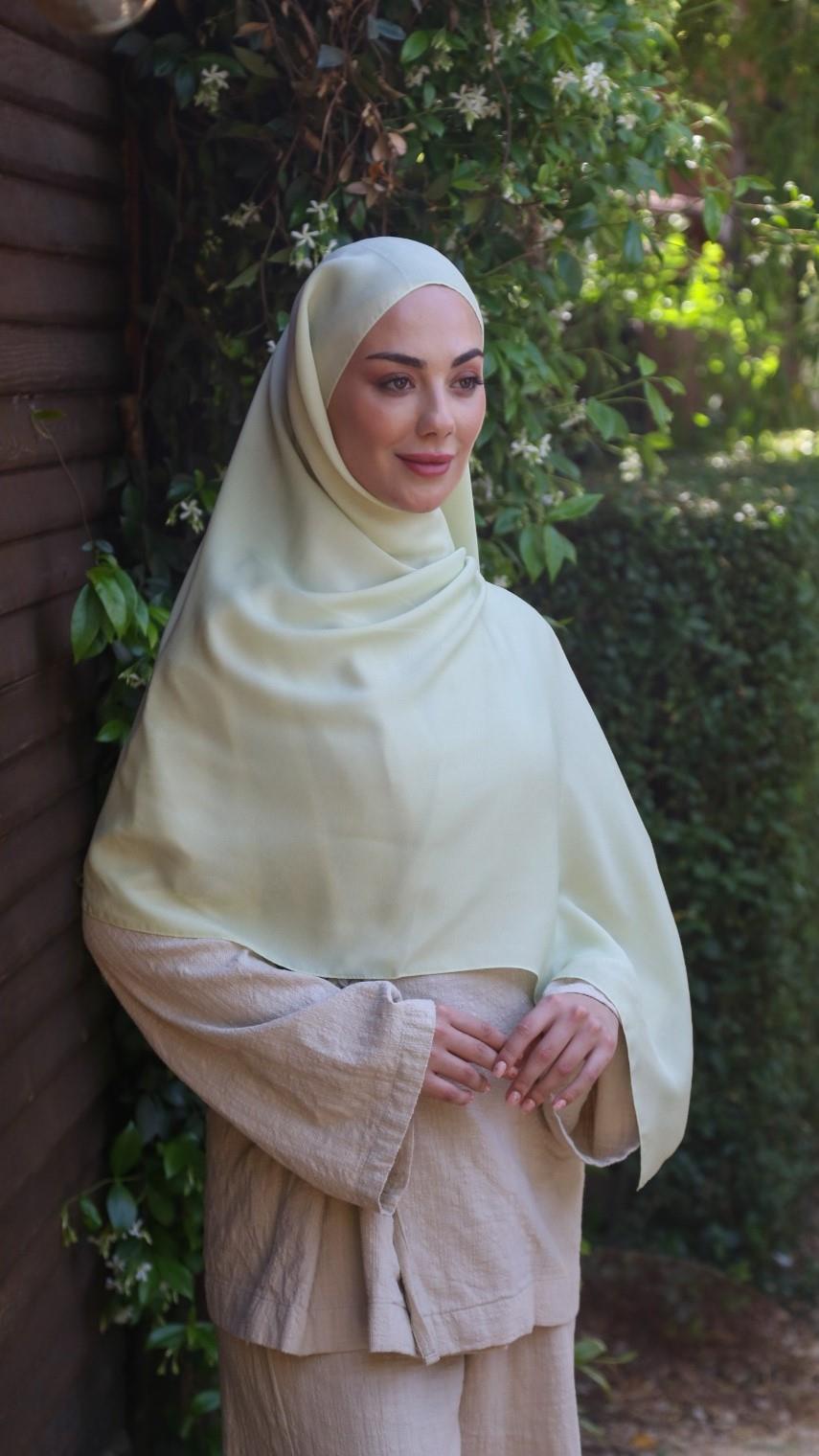 Locella Luna Şal Fıstık Yeşili-6