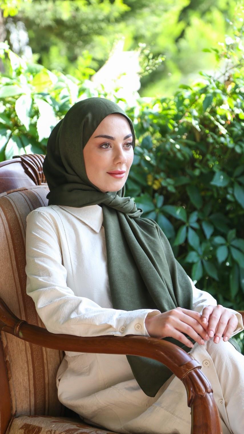 Locella Luna Şal Haki Yeşili-5