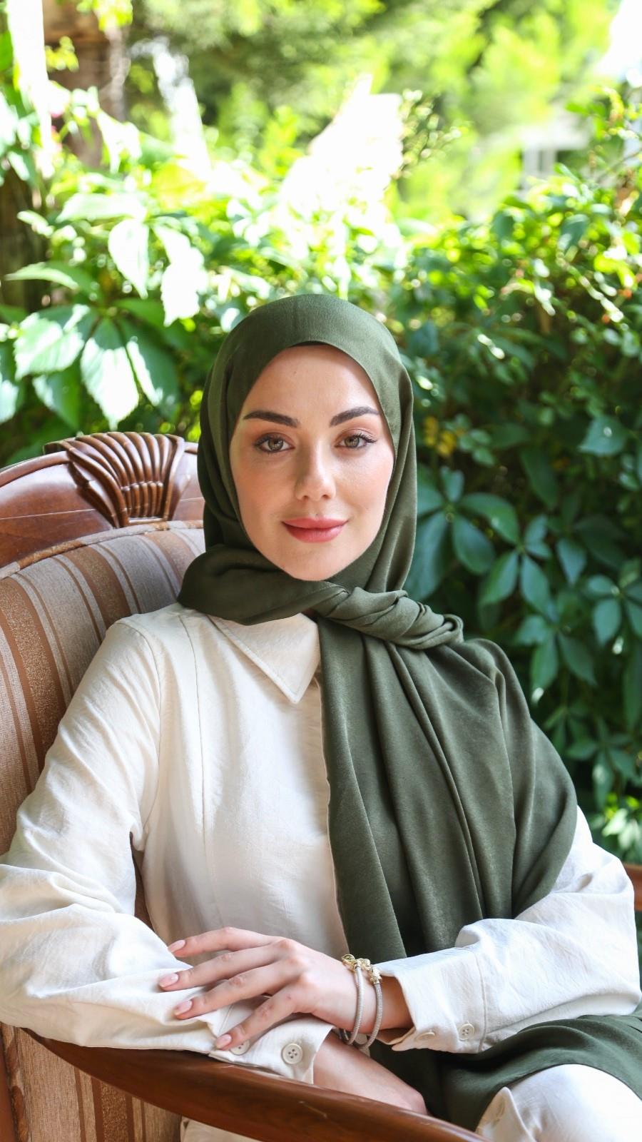 Locella Luna Şal Haki Yeşili-5