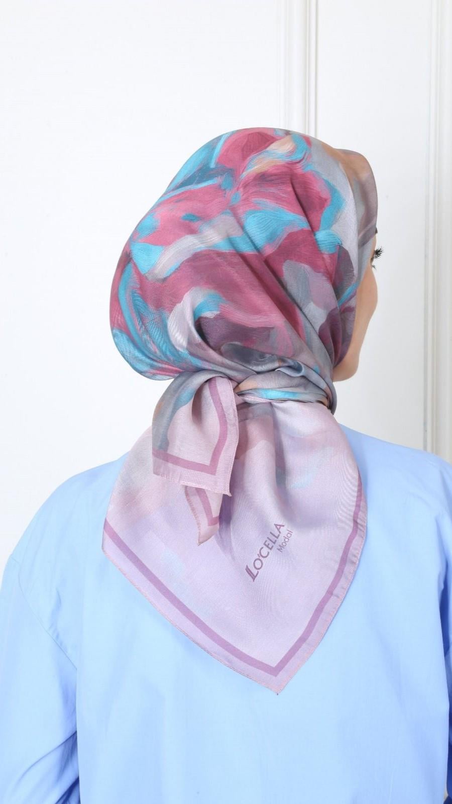 Locella Modal İpek Eşarp Pembe-8