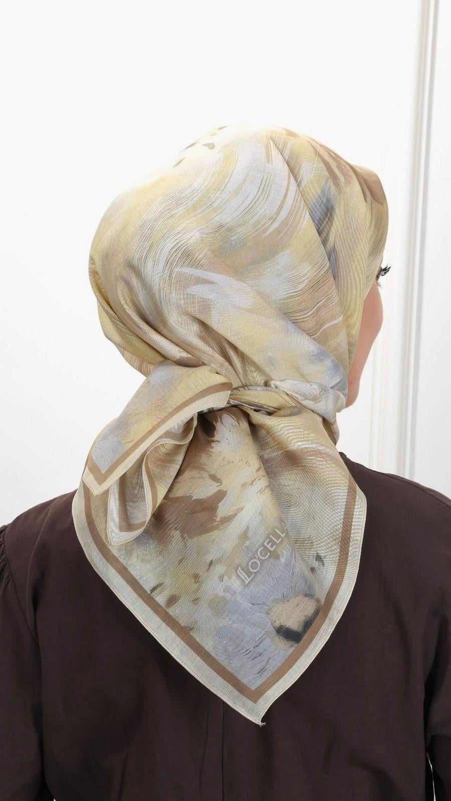 Locella Modal İpek Eşarp Sarı-7