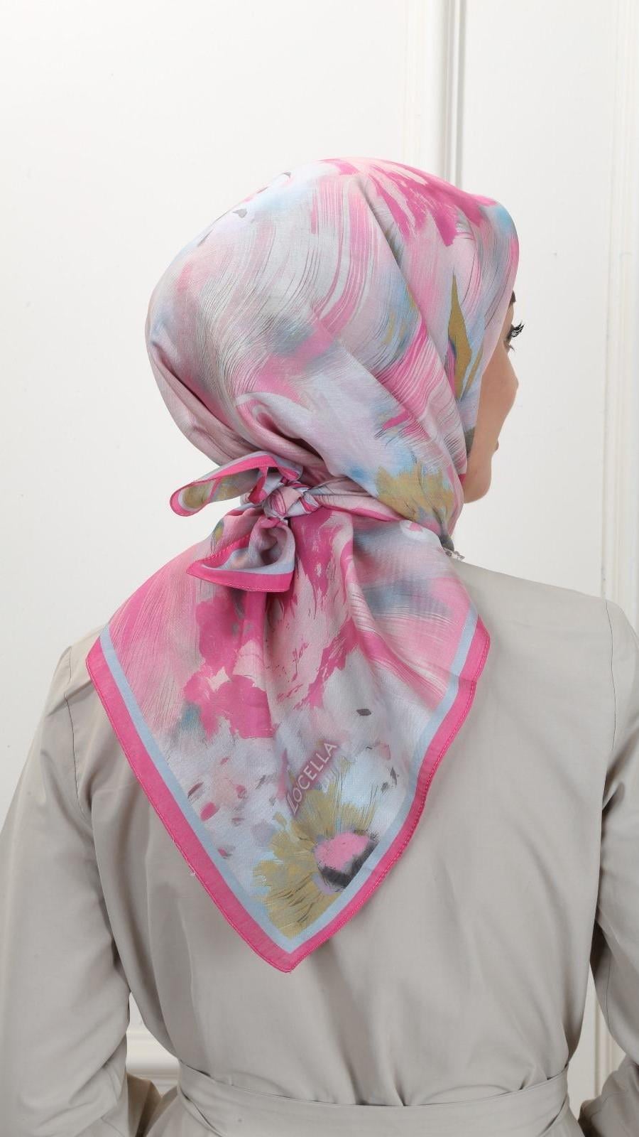 Locella Modal İpek Eşarp Fuşya-6