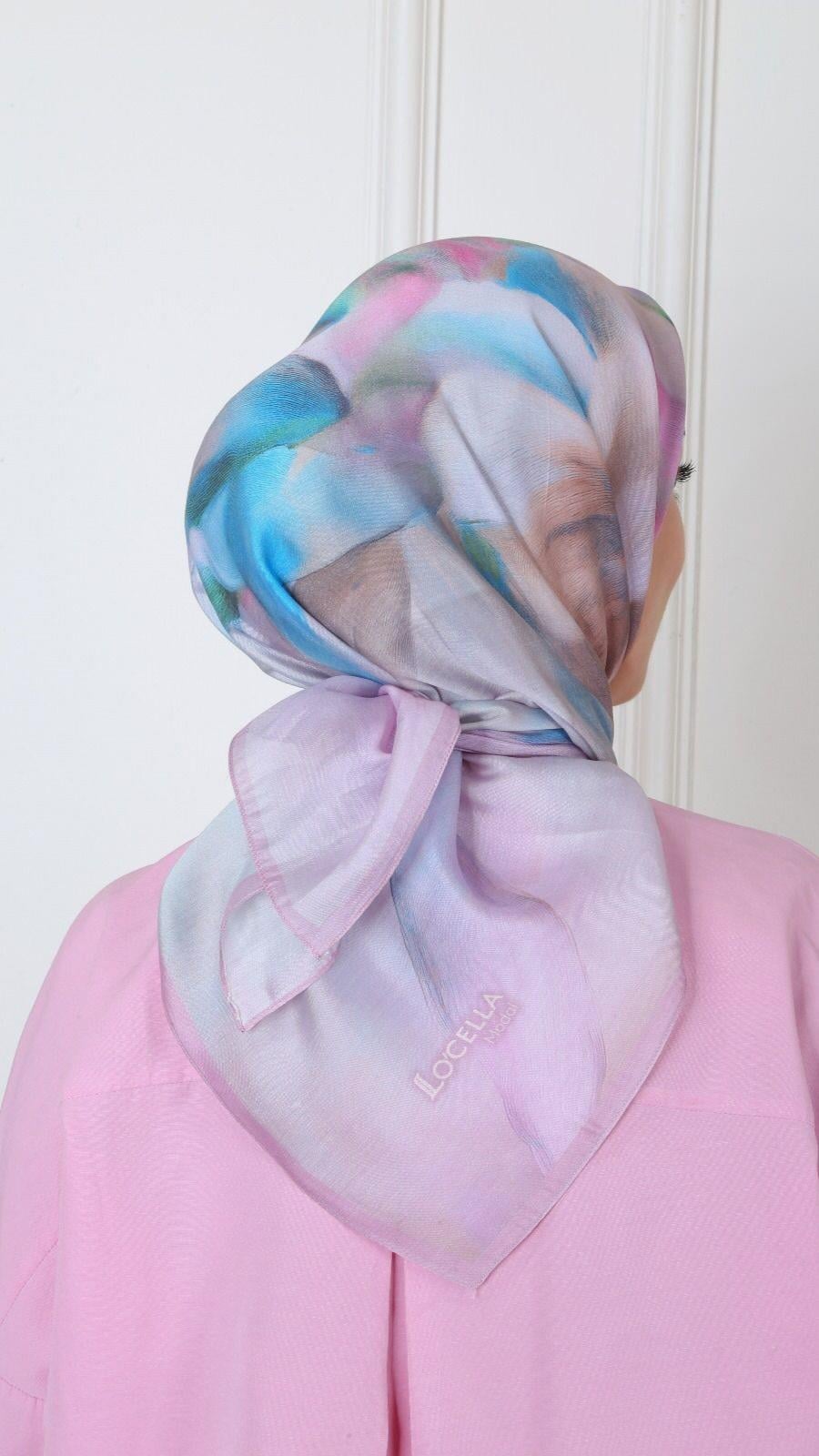 Locella Modal İpek Eşarp Pembe-4