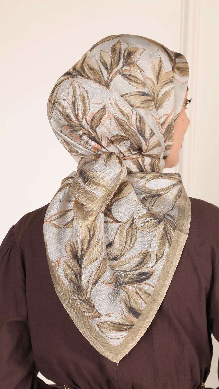 Locella Modal İpek Eşarp Olive-4