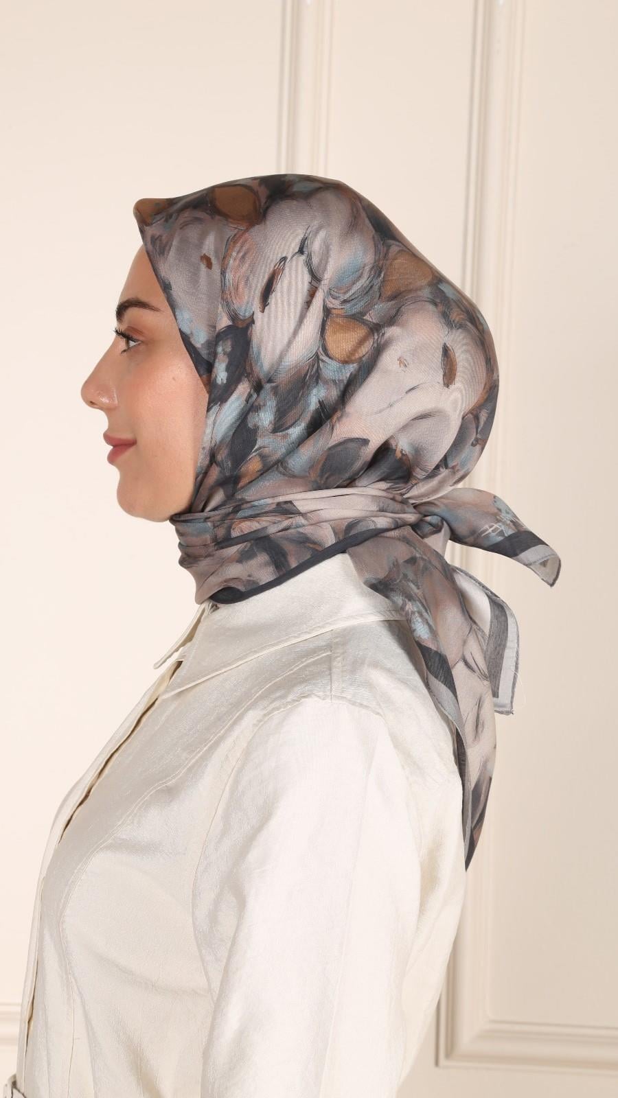 Locella Modal İpek Eşarp Siyah-4