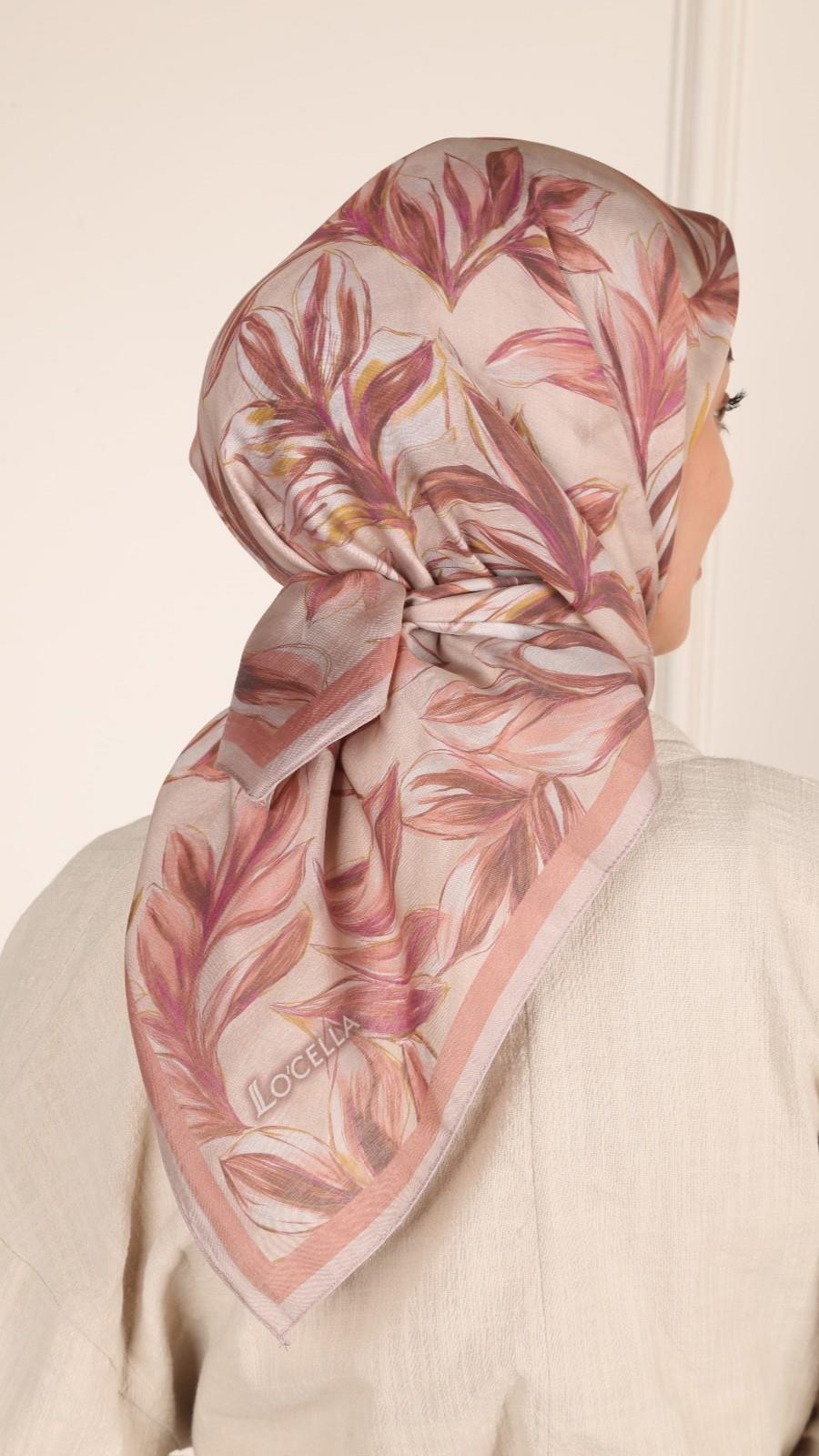 Locella Modal İpek Eşarp Somon-8