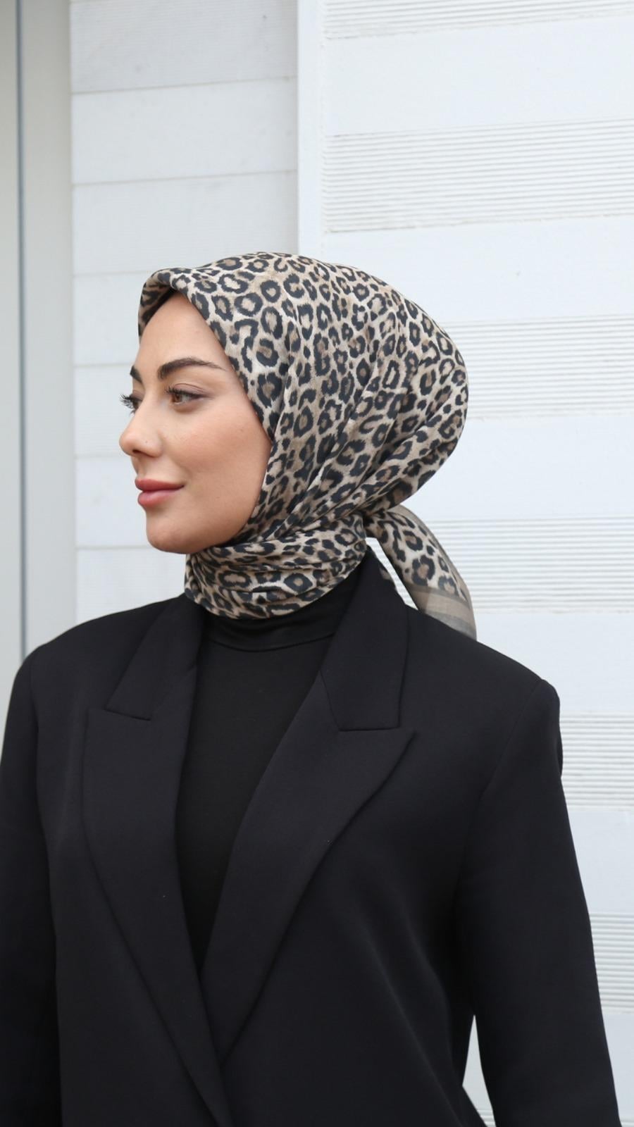 Locella Modal İpek Eşarp Yeşil-8