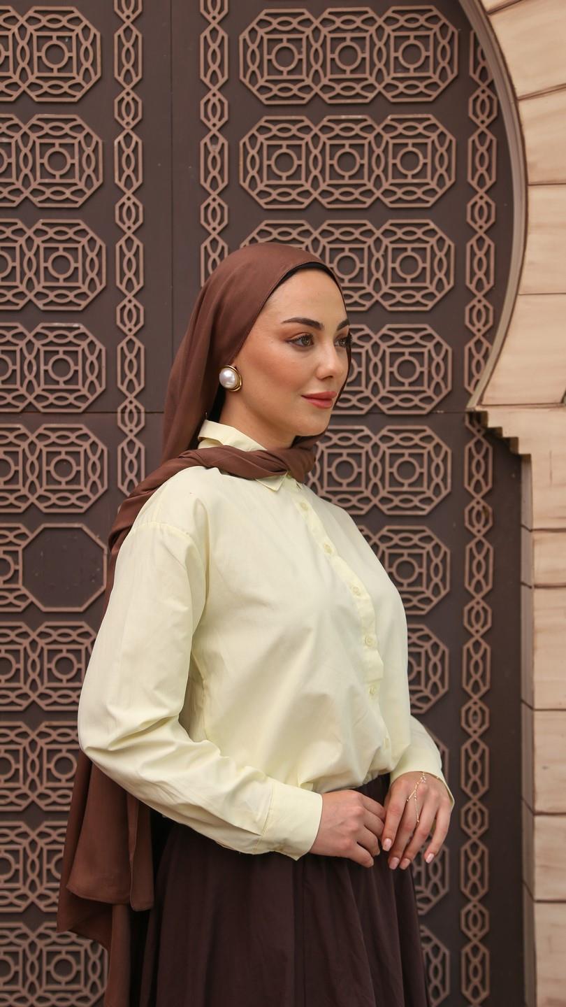 Locella Modal Şal Kahve-1