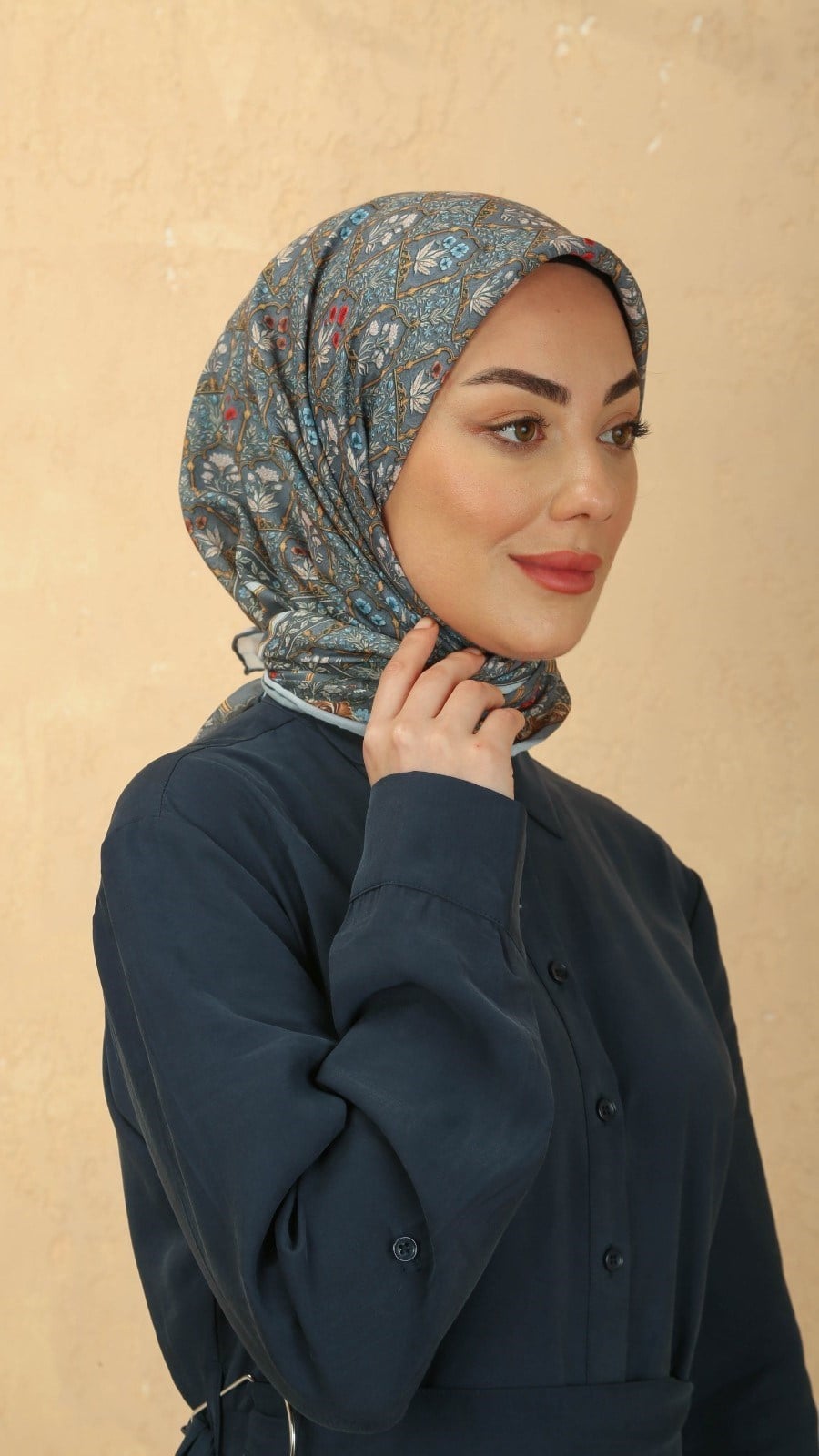 Locella Pamuk Vual Eşarp Gri