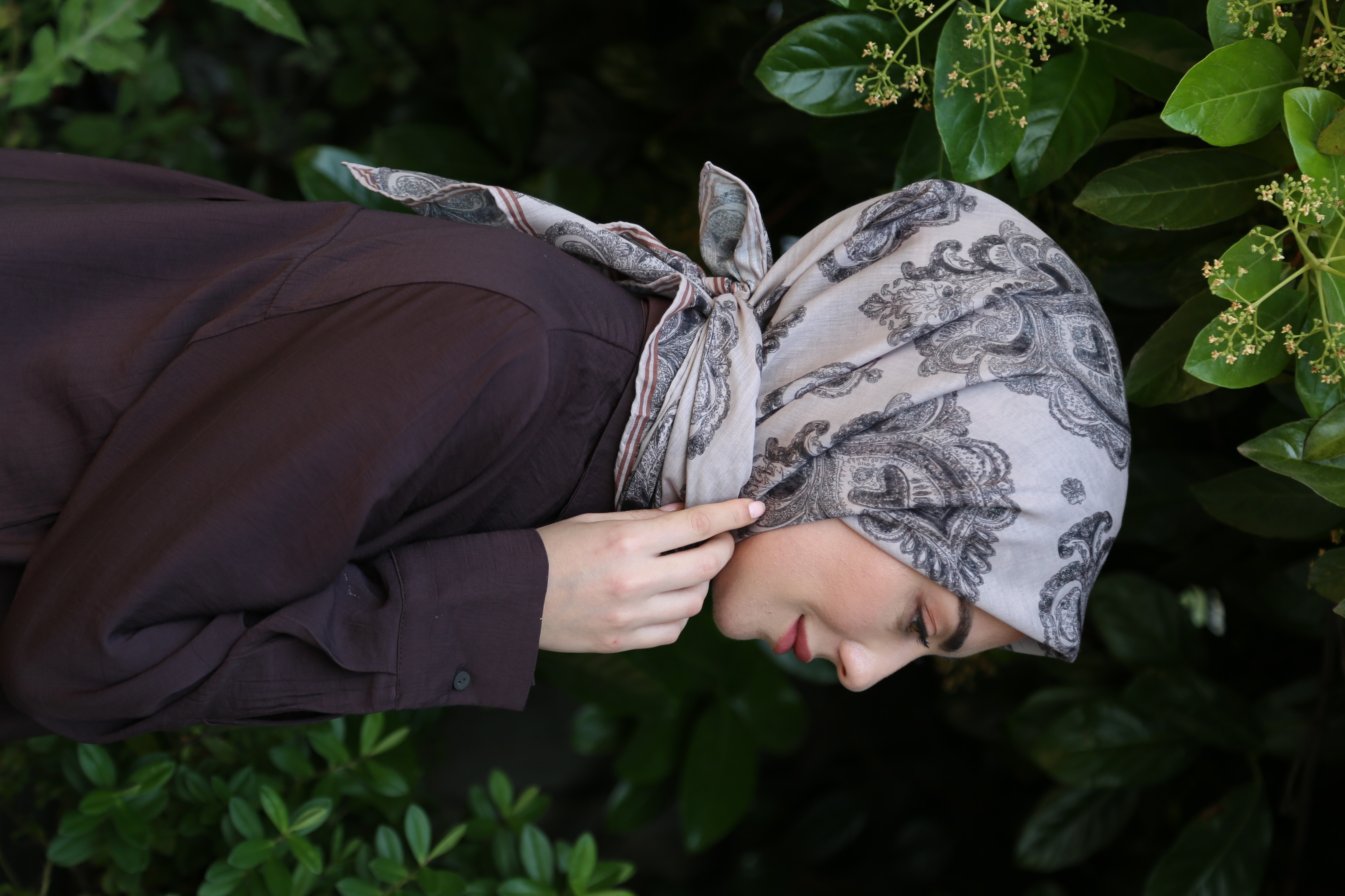 Locella Pamuk Vual Eşarp Vizon