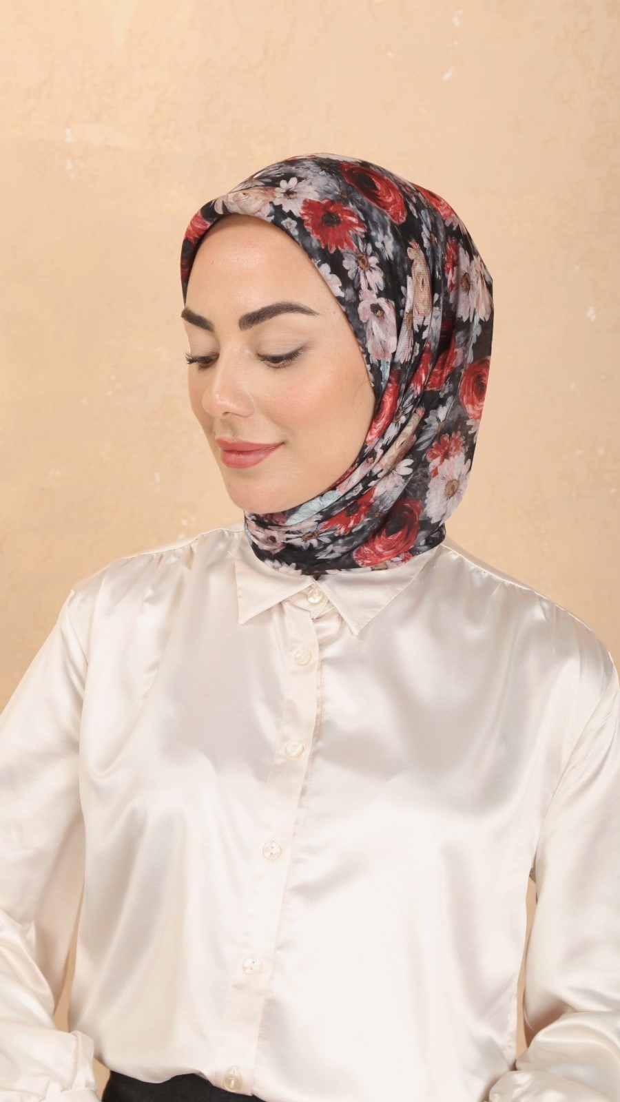 Locella Pamuk Vual Eşarp Siyah