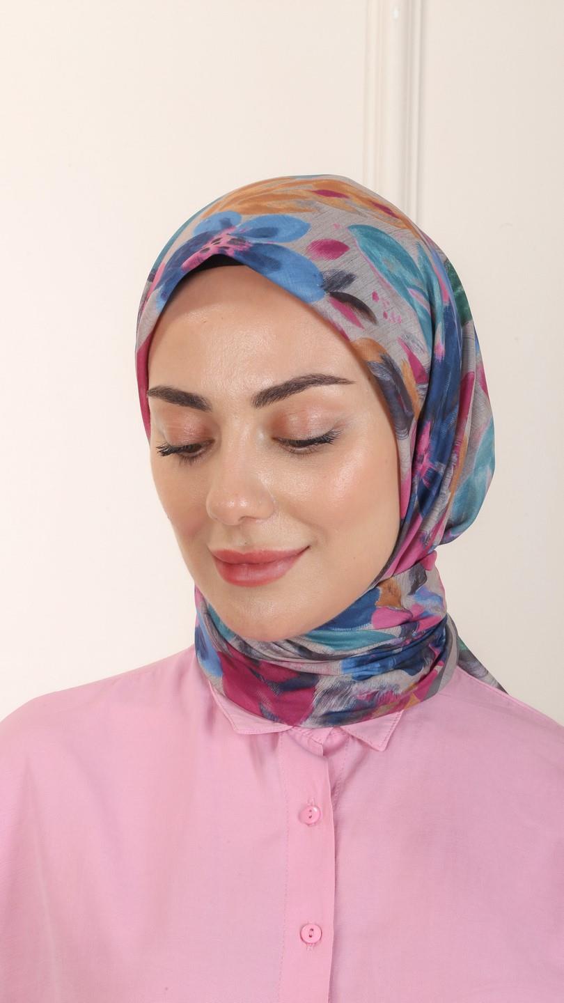 Locella Pamuk Vual Eşarp Vizon-7