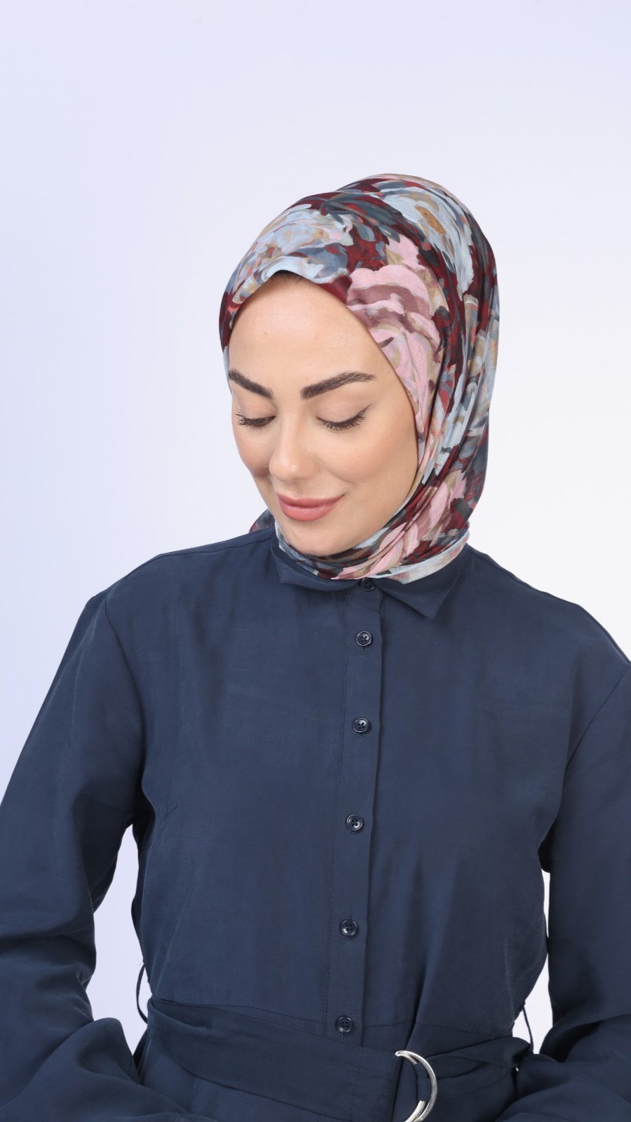 Locella Pamuk Vual Eşarp Bordo