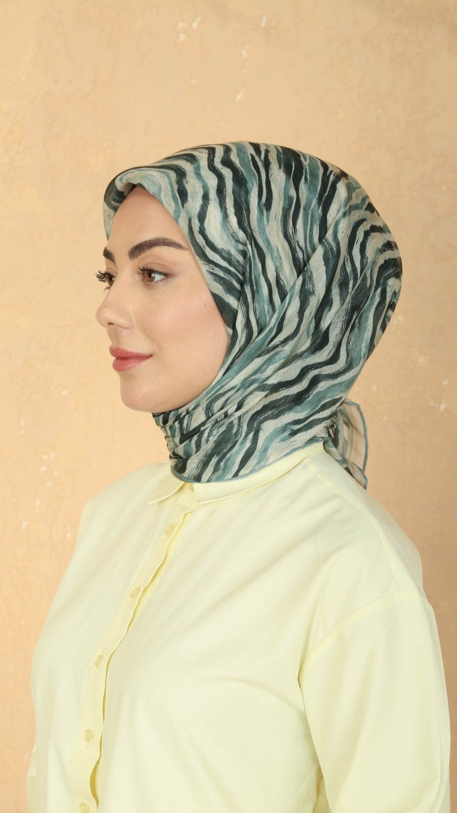 Locella Pamuk Vual Eşarp Yeşil
