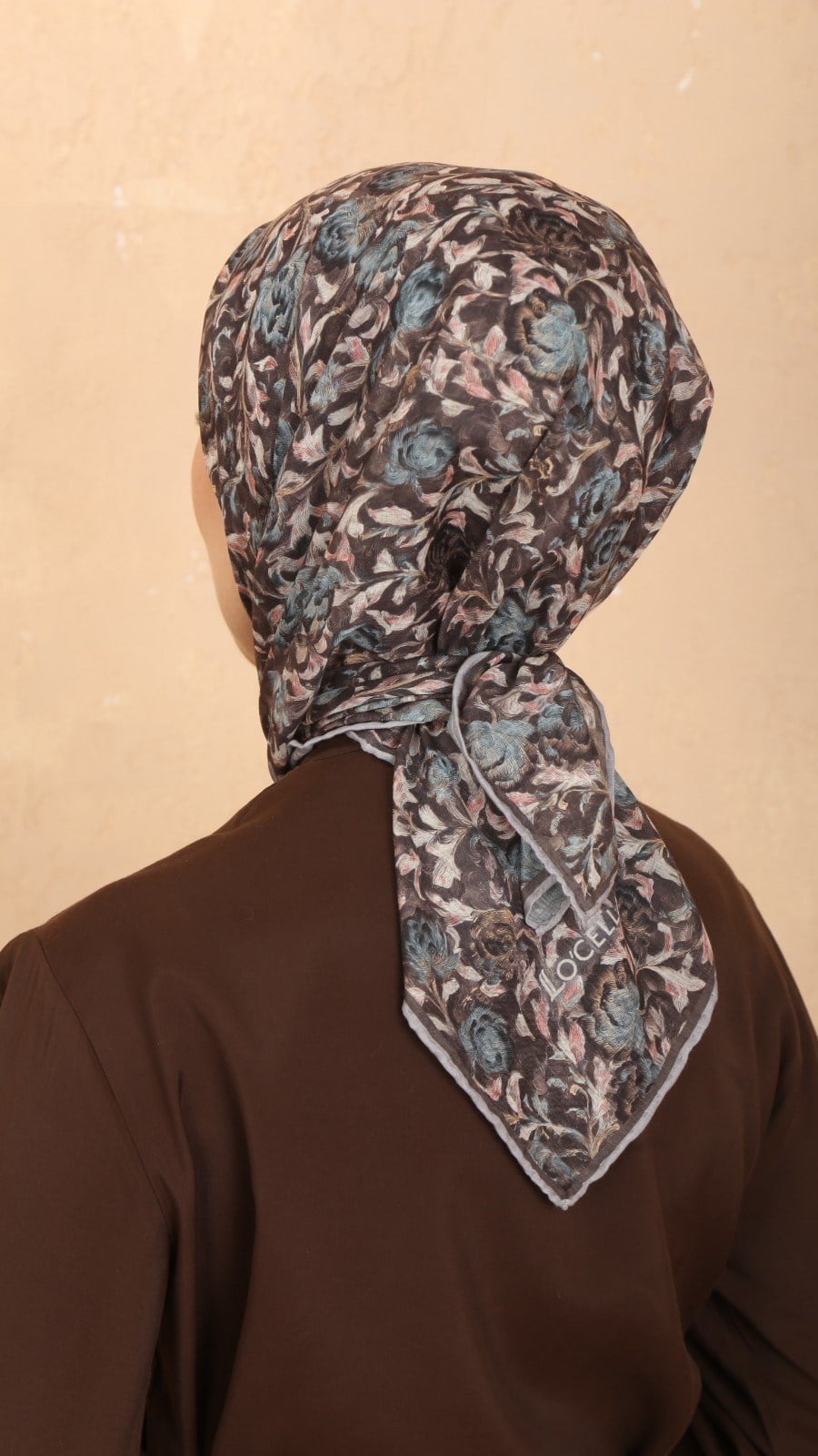 Locella Pamuk Vual Eşarp Kahve