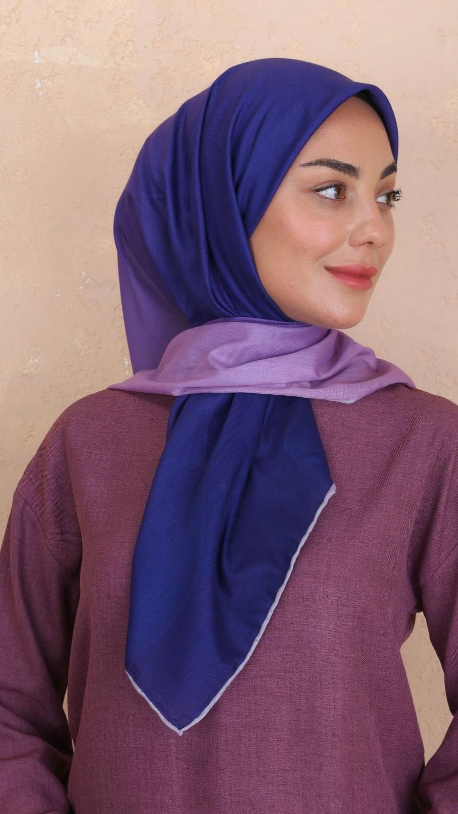 Locella Pamuk Vual Eşarp Lila Mor-2