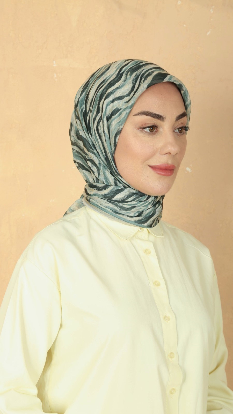Locella Pamuk Vual Eşarp Yeşil