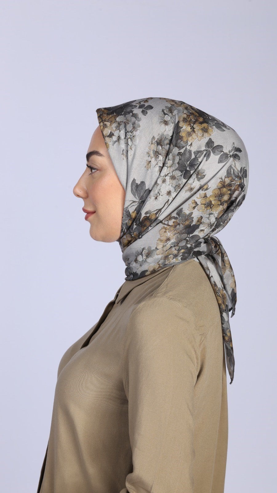 Locella Pamuk Vual Eşarp Gri