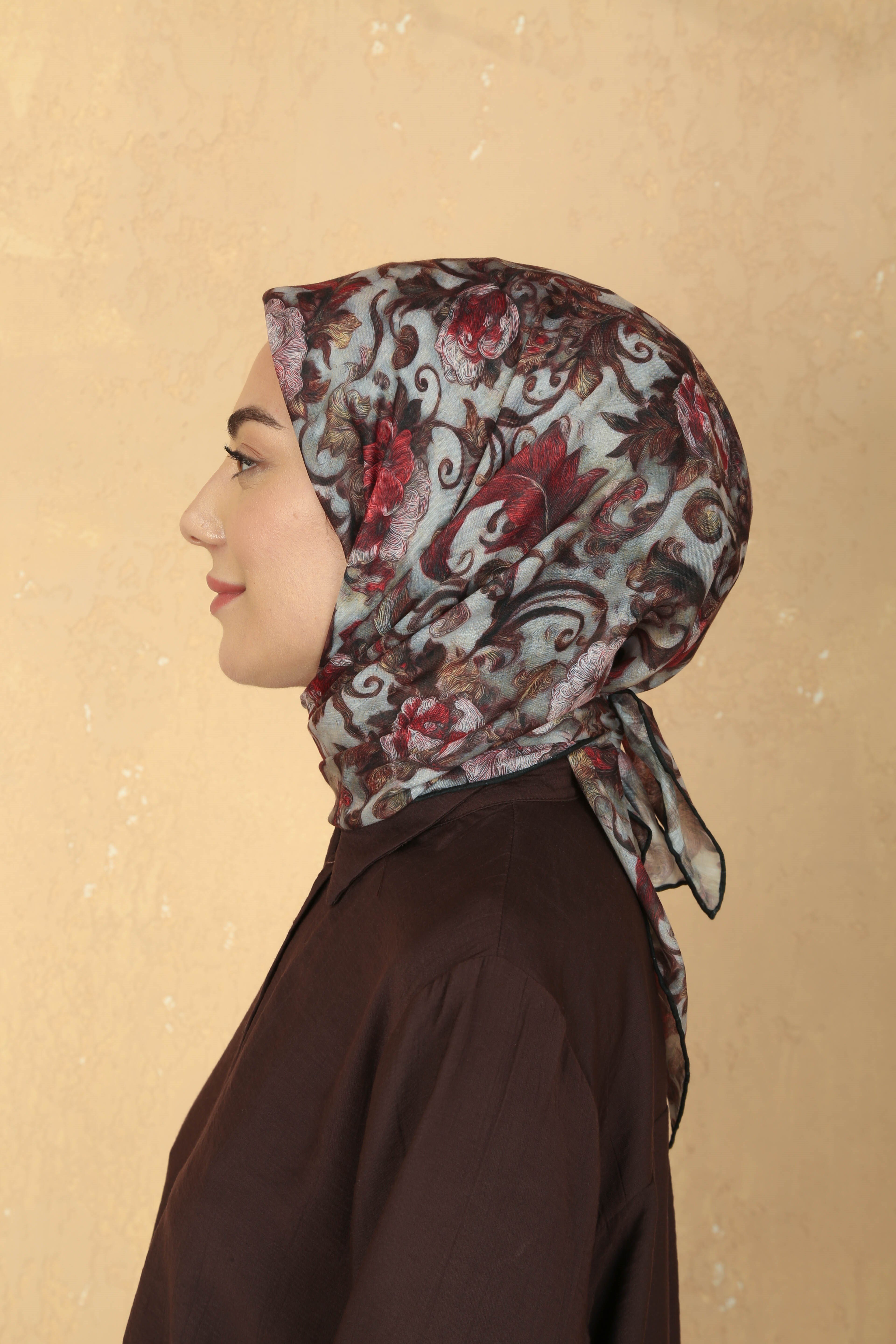Locella Pamuk Vual Eşarp Kırmızı