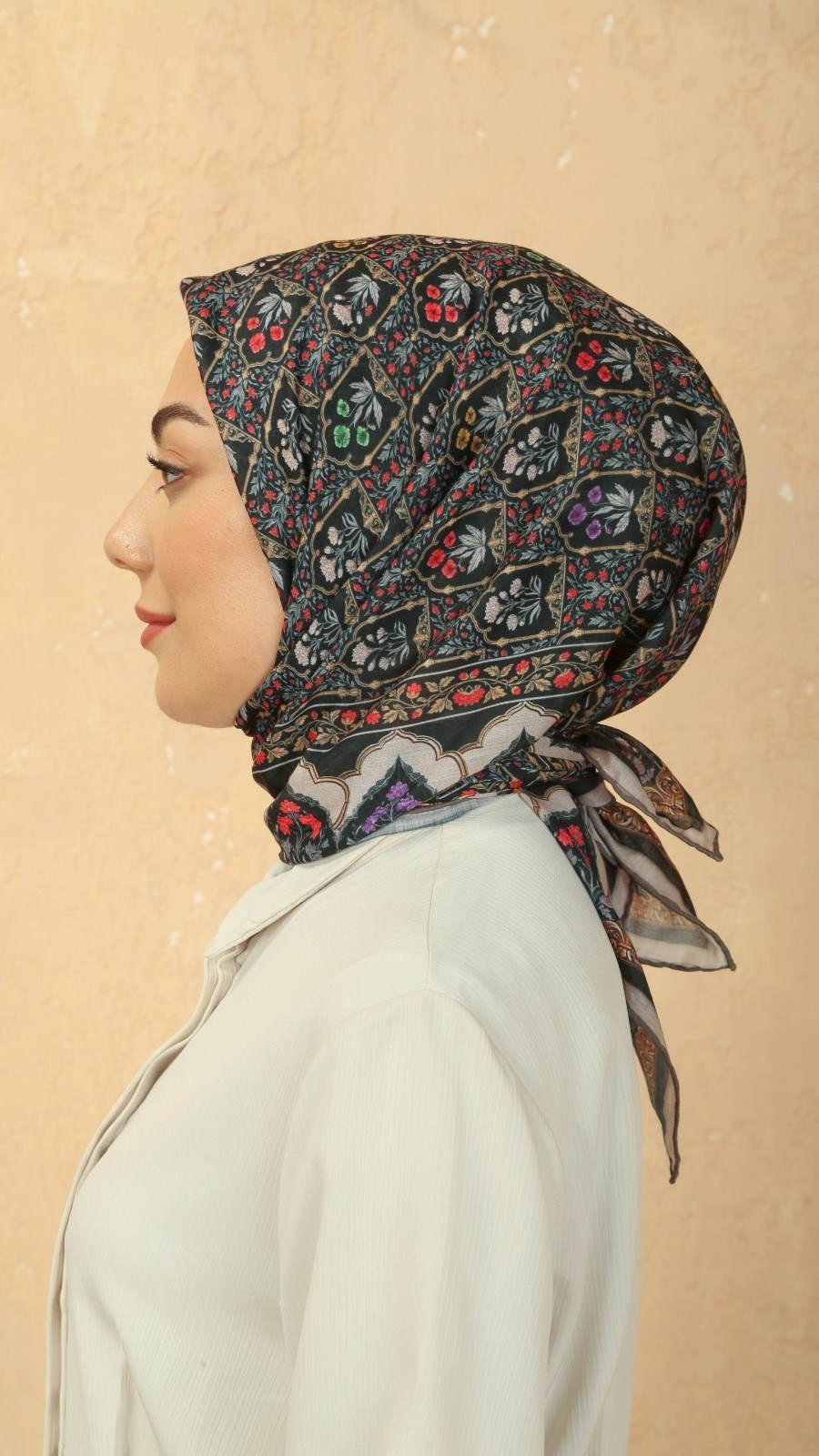 Locella Pamuk Vual Eşarp Siyah