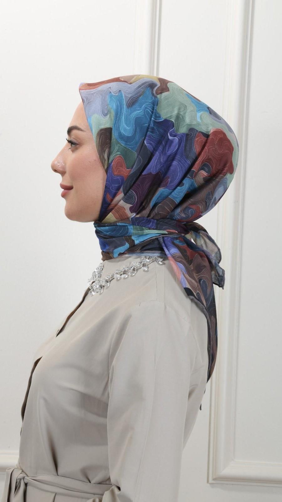 Locella Pamuk Vual Eşarp Siyah-8