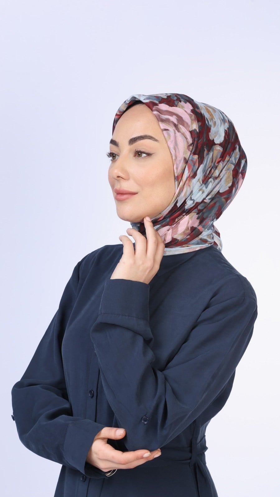 Locella Pamuk Vual Eşarp Bordo