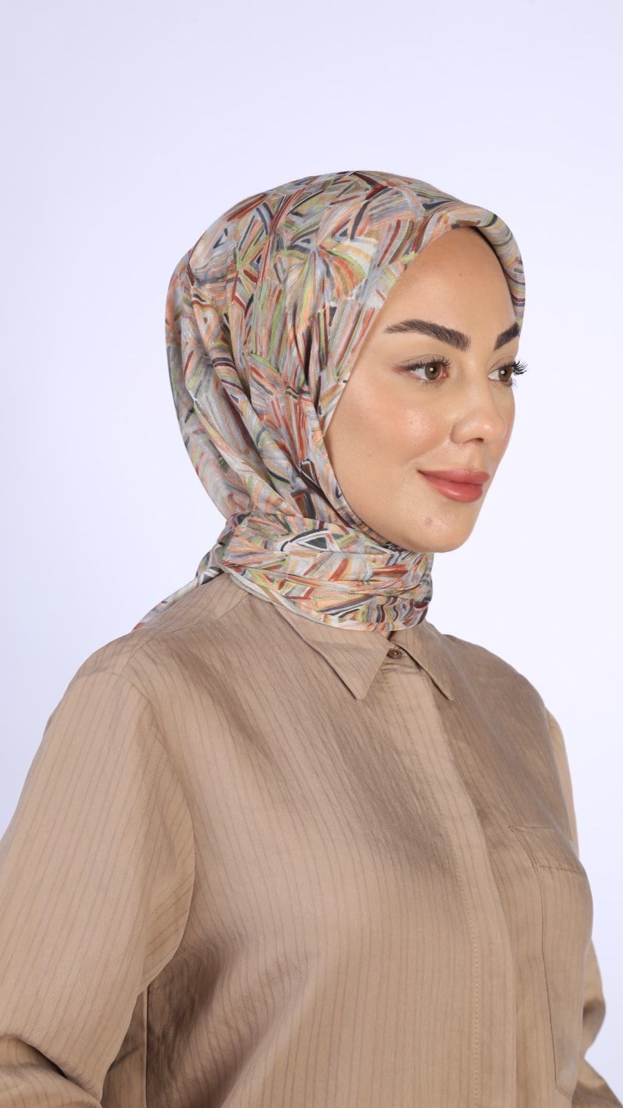 Locella Pamuk Vual Eşarp Bej