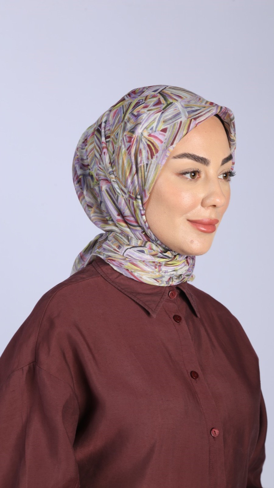 Locella Pamuk Vual Eşarp Lila