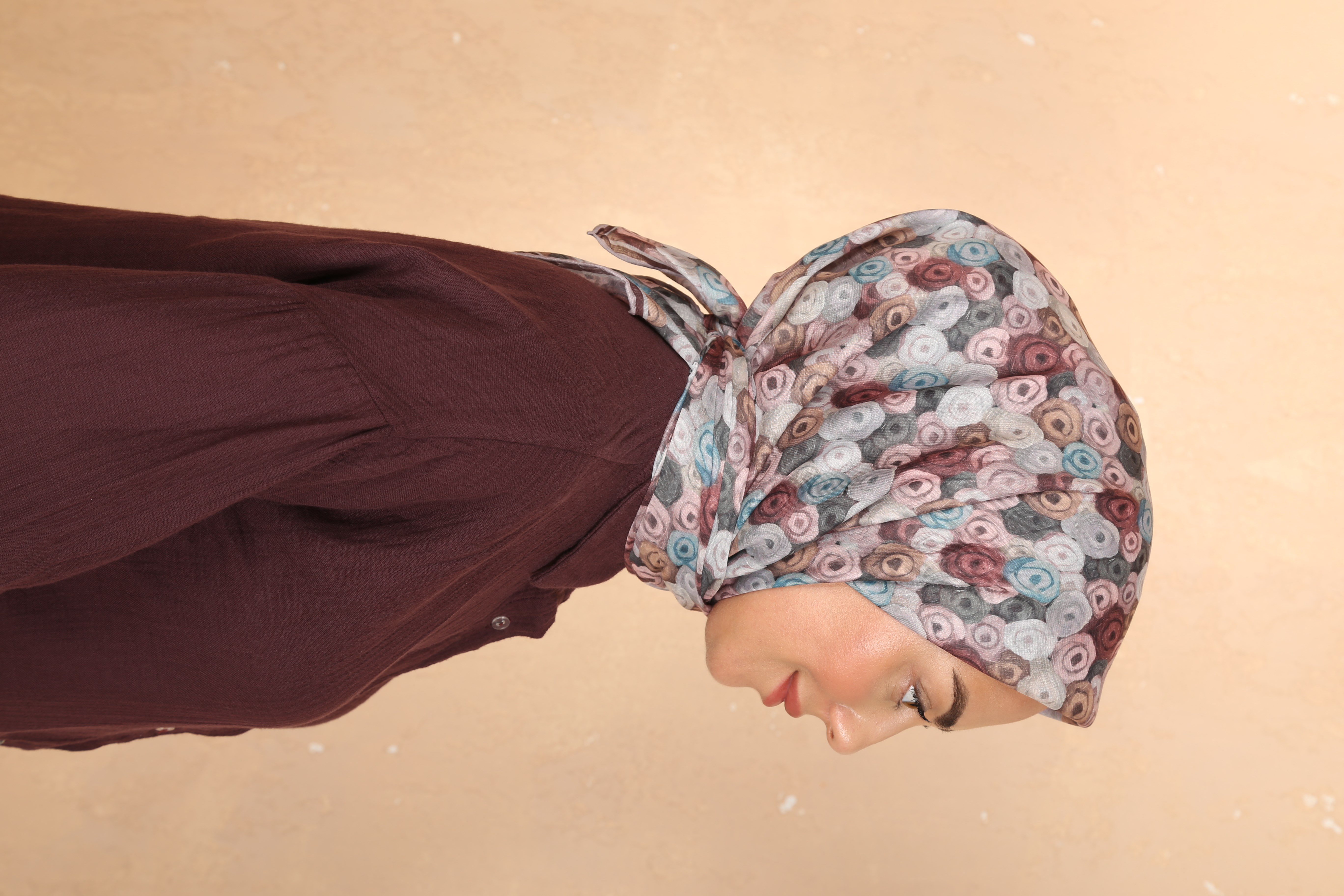 Locella Pamuk Vual Eşarp Mürdüm