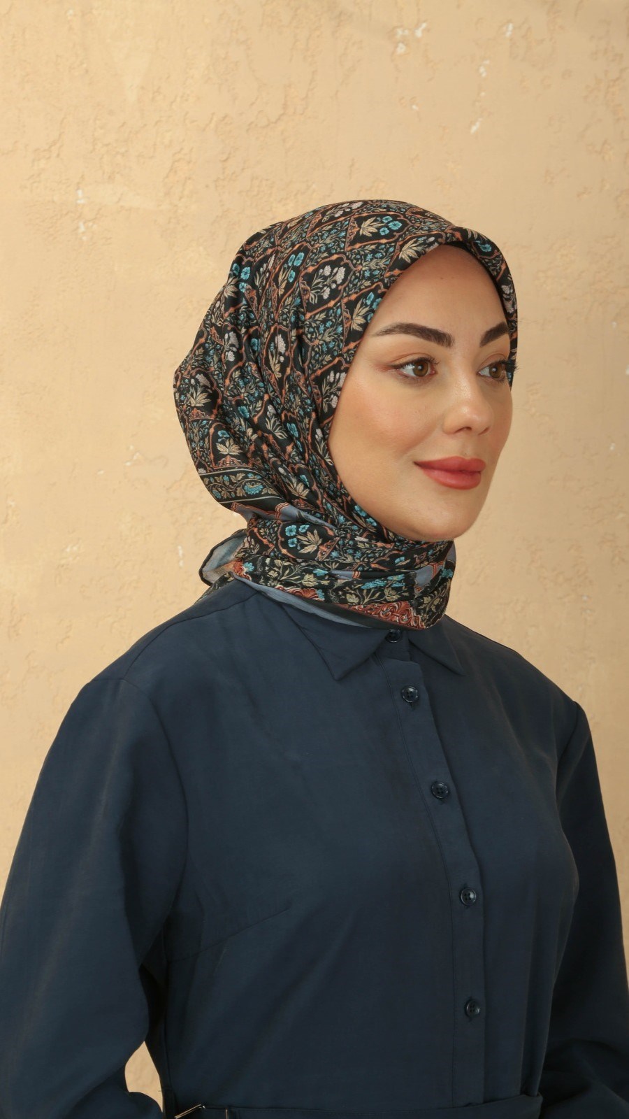 Locella Pamuk Vual Eşarp Siyah