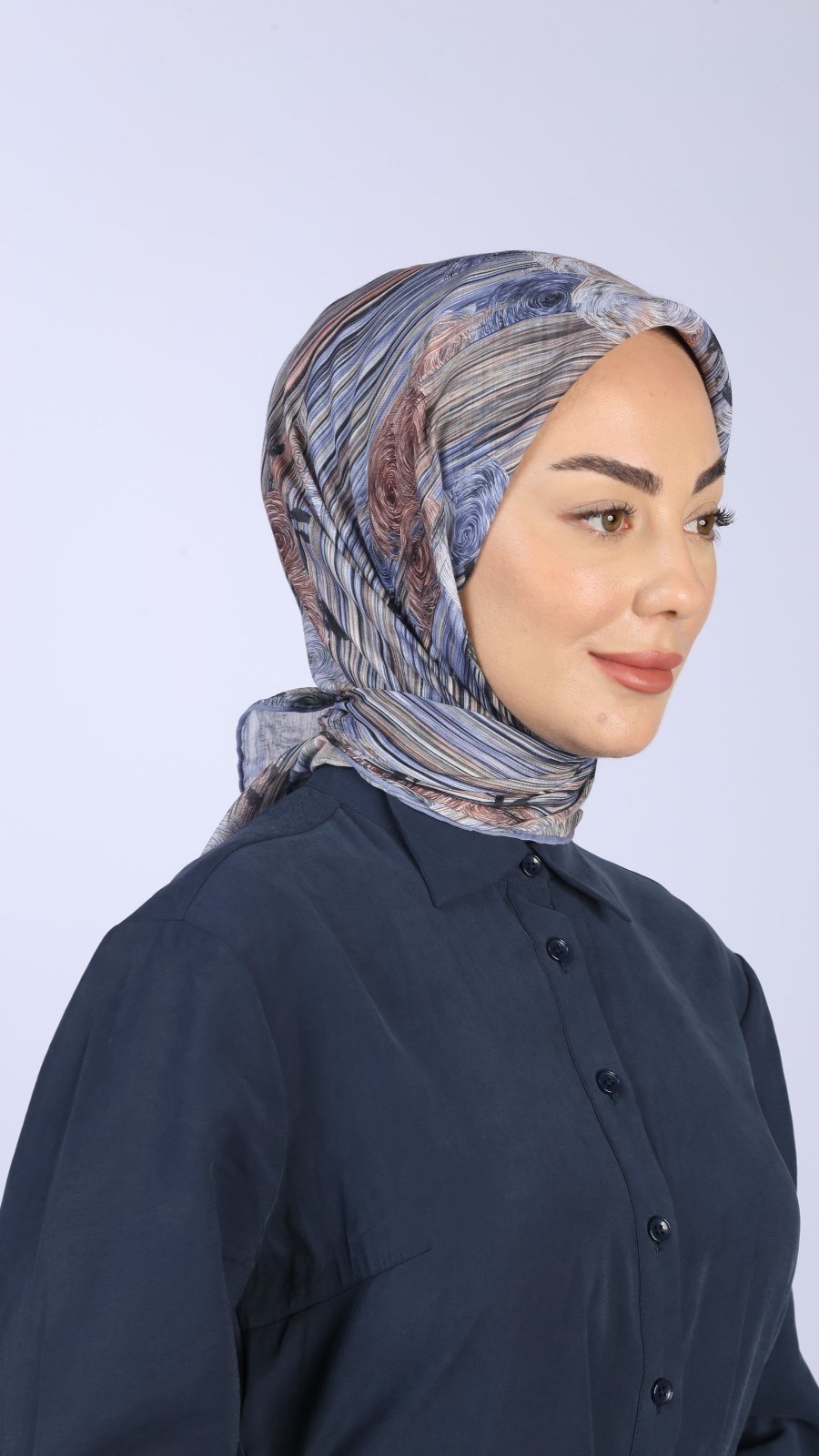 Locella Pamuk Vual Eşarp Lila